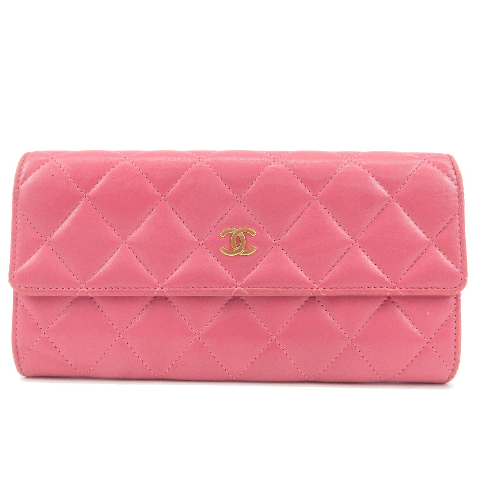 Chanel Womens Matelasse Folding Wallets