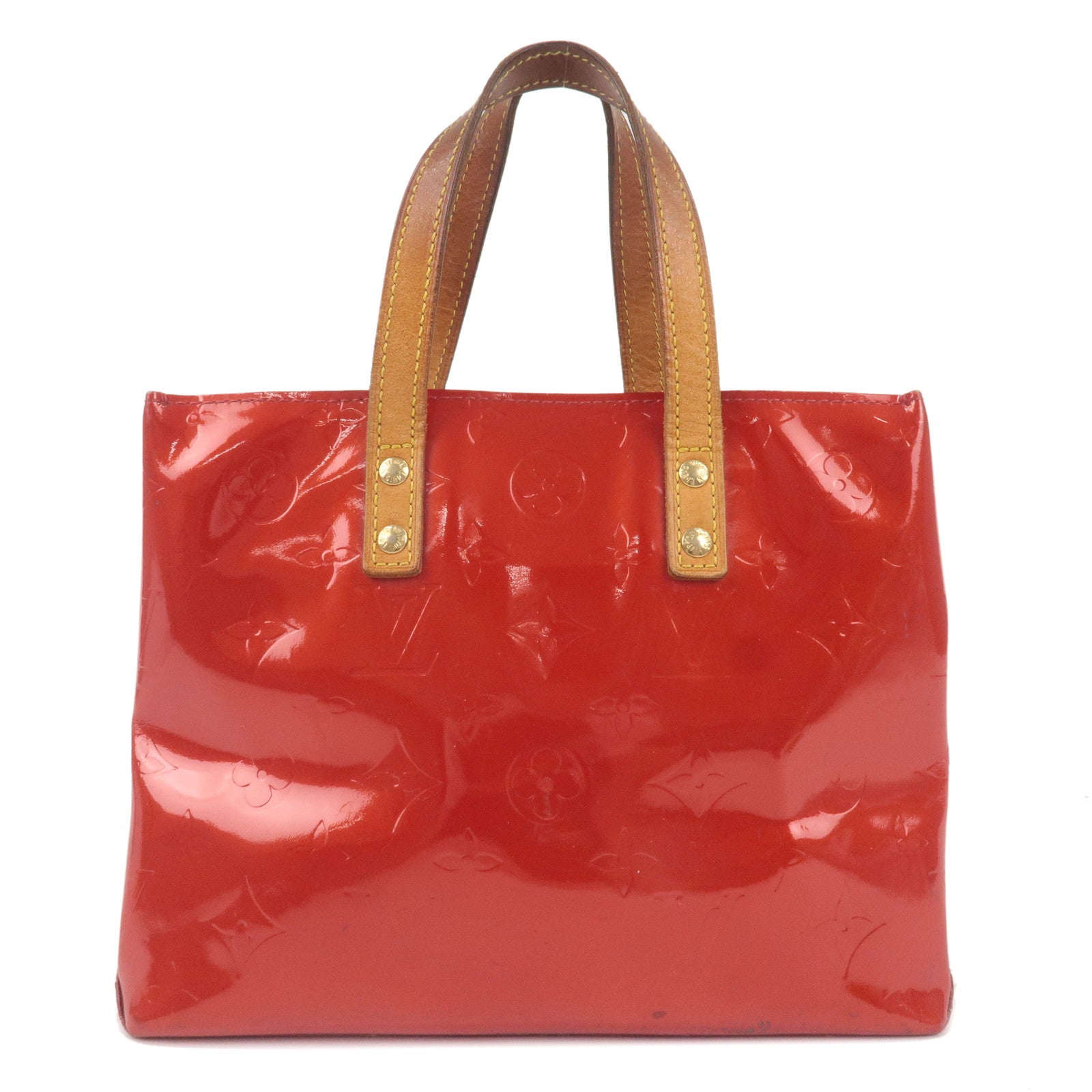Louis-Vuitton-Monogram-Vernis-Lead-PM-Hand-Bag-Rouge-M91088