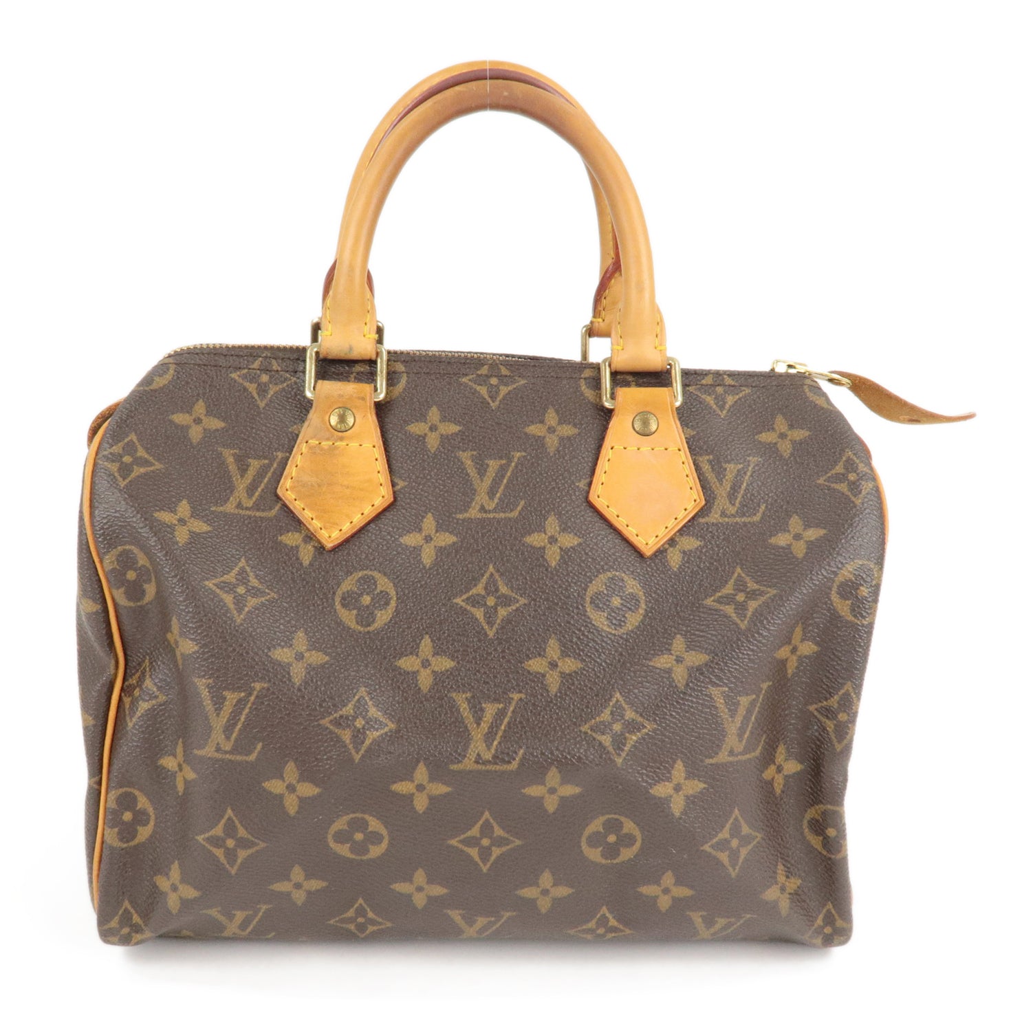 Louis Vuitton Brown Monogram Canvas Speedy 25 Top Handle Bag