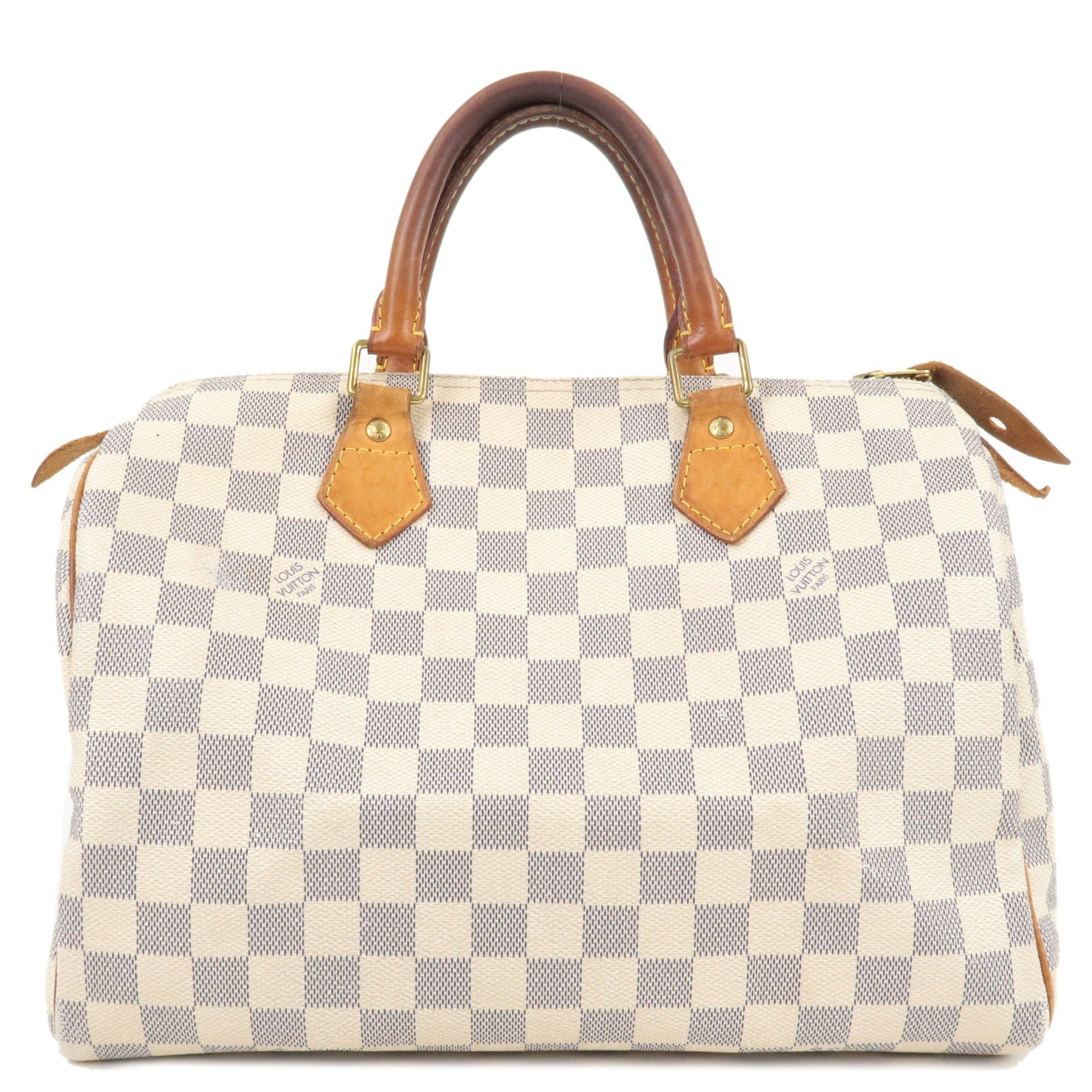 Louis Vuitton, Bags, Authentic Louis Vuitton Speedy 35 Damier Azur Used  Great Condition