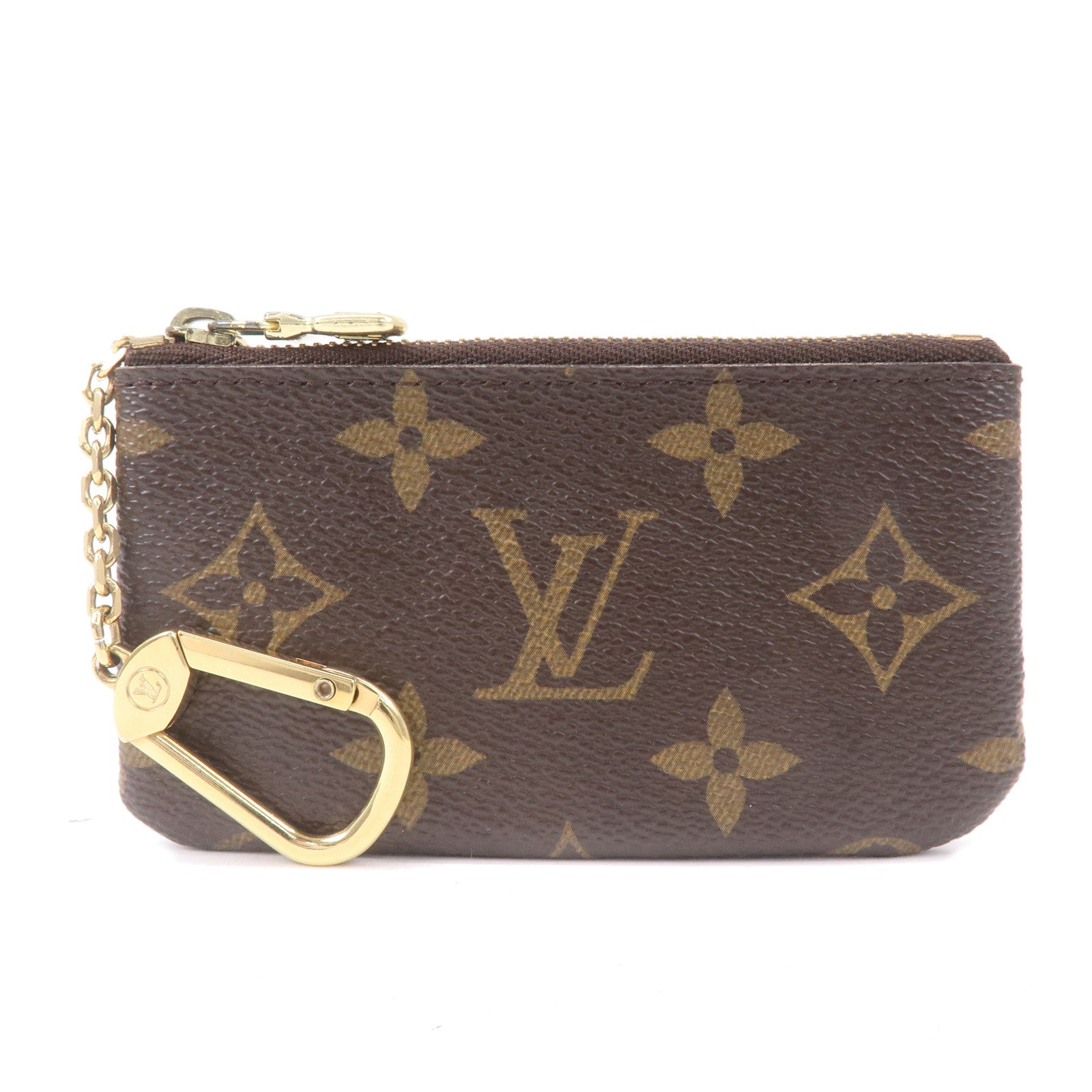Louis Vuitton Beige Monogram Vernis Pochette Cles Key Pouch
