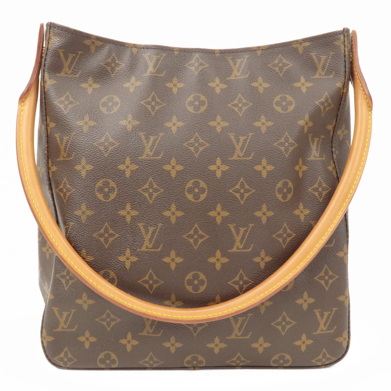 Authentic Louis Vuitton Shoulder Bag Looping GM Monogram Used LV