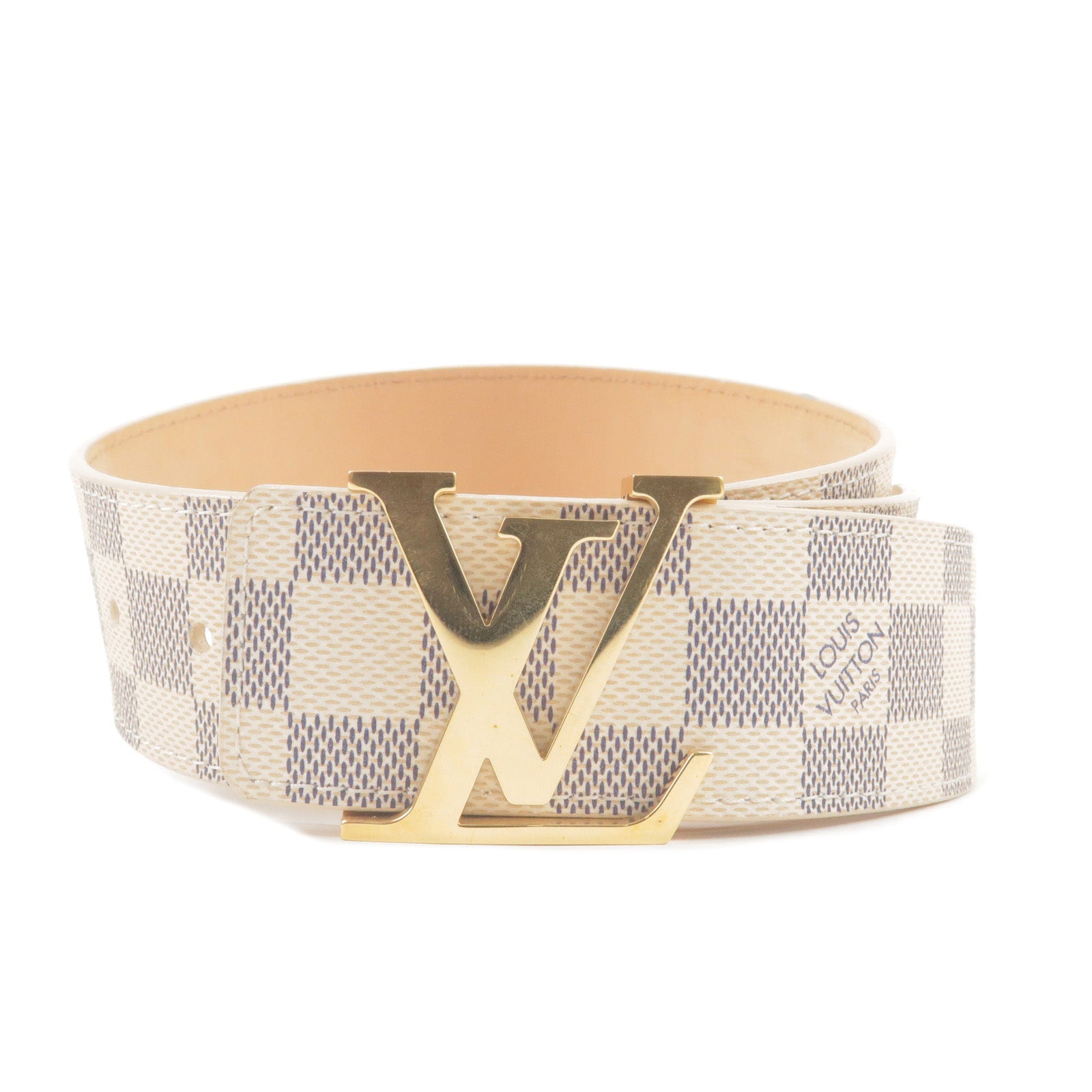 Louis Vuitton Damier Azur Logo Belt 85/34