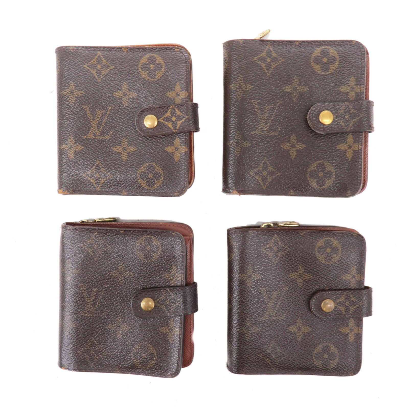 Louis-Vuitton-Monogram-Set-of-4-Compact-Zip-Small-Wallet-M61667 –  dct-ep_vintage luxury Store