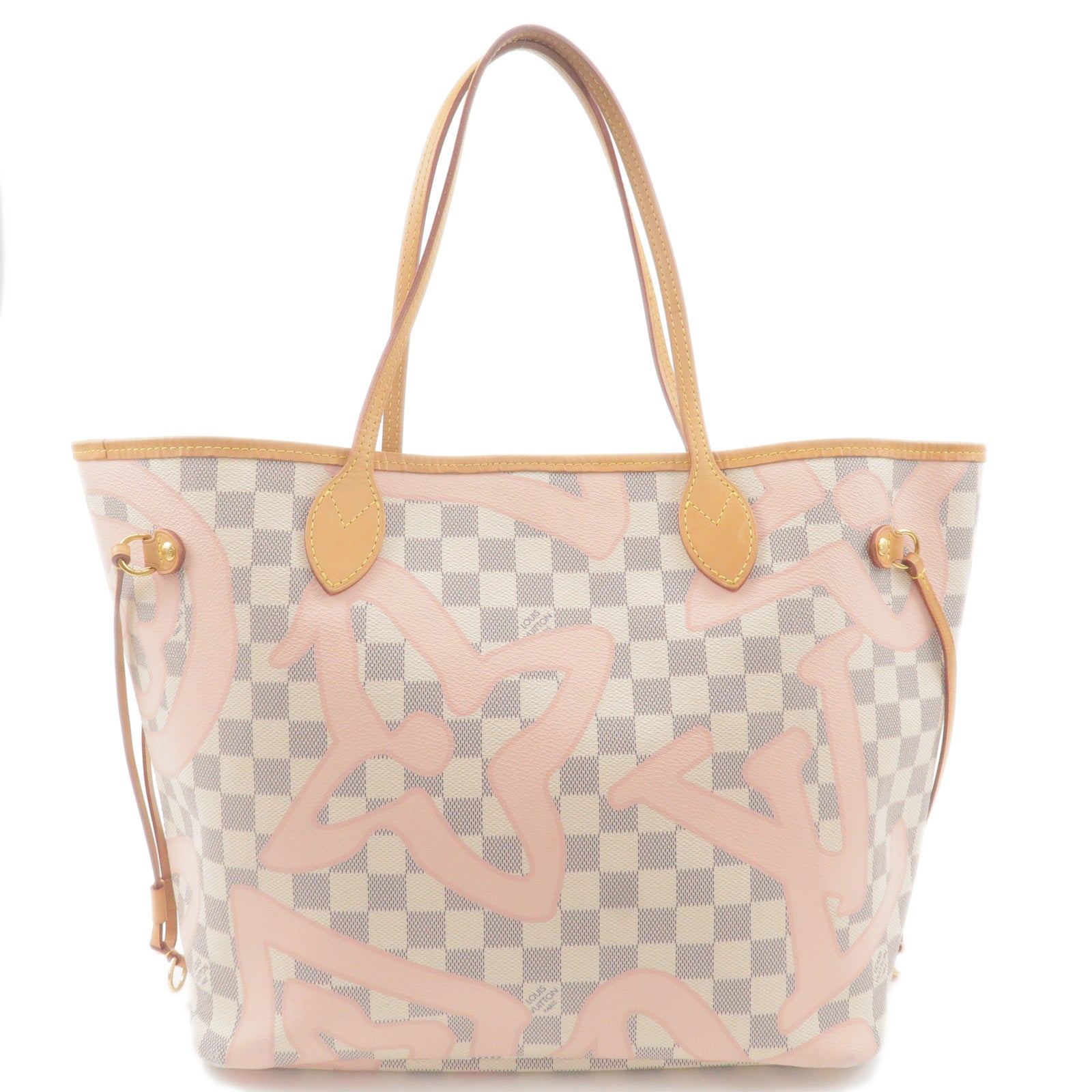 Louis Vuitton - Neverfull mm - Damier Canvas - Beige - Women - Handbag - Luxury