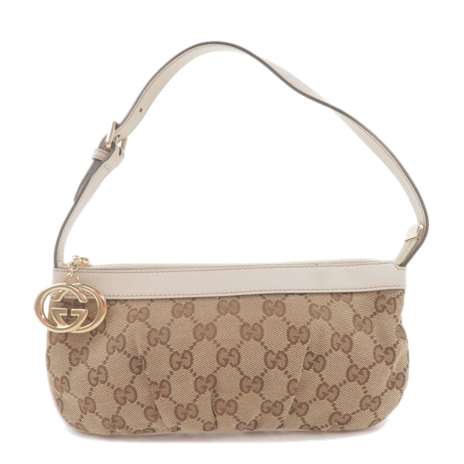 GUCCI-GG-Canvas-Leather-Shoulder-Bag-Hand-Bag-Beige-212122 – dct