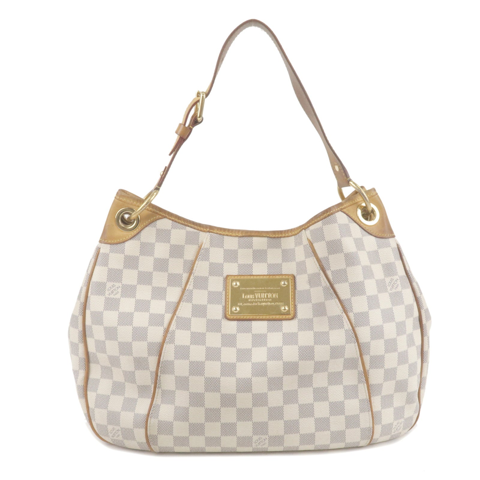 Louis Vuitton Vintage White Damier Azur Galliera PM Canvas Shoulder Bag, Best Price and Reviews