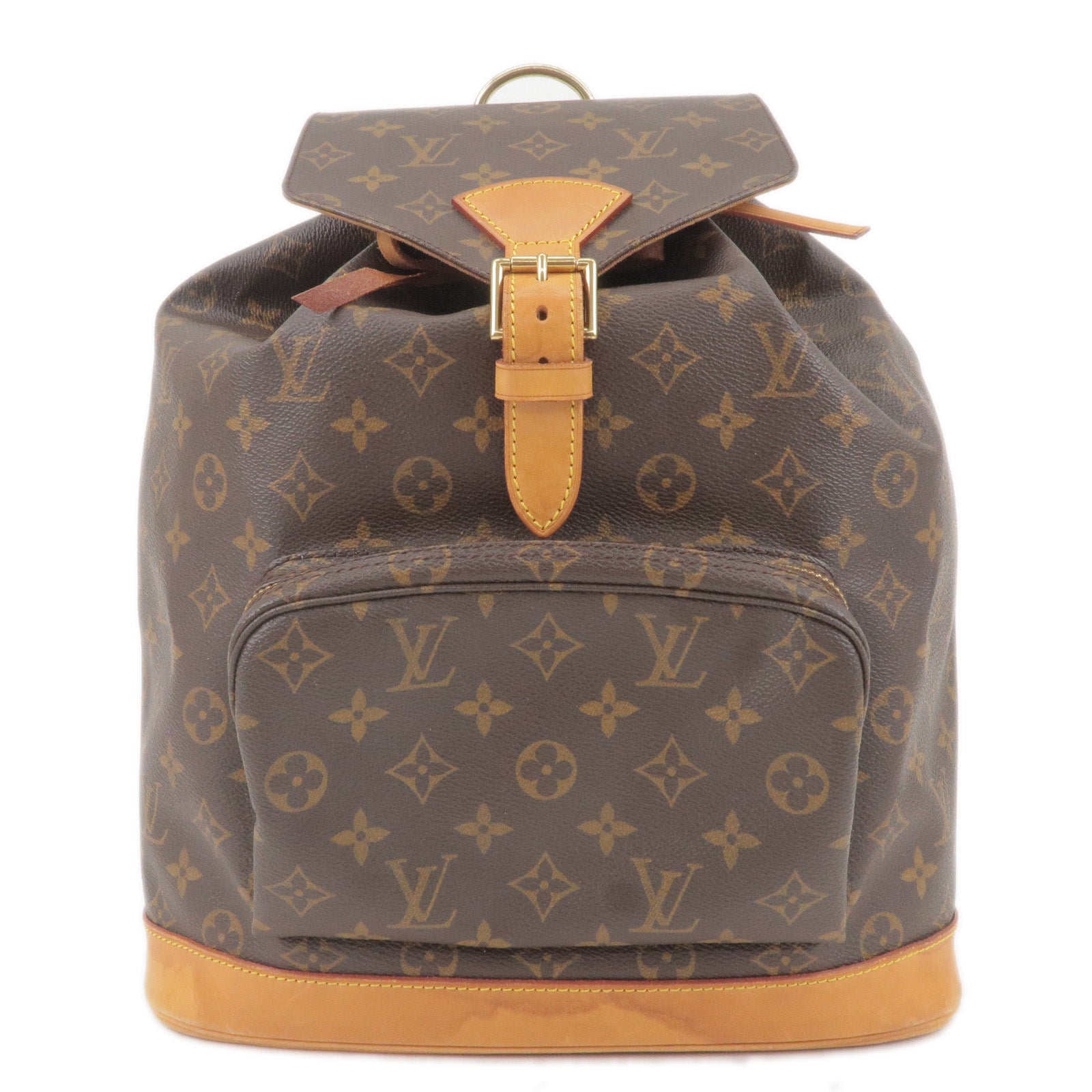 Authentic Louis Vuitton Monogram Montsouris GM Women Large Backpack Bag