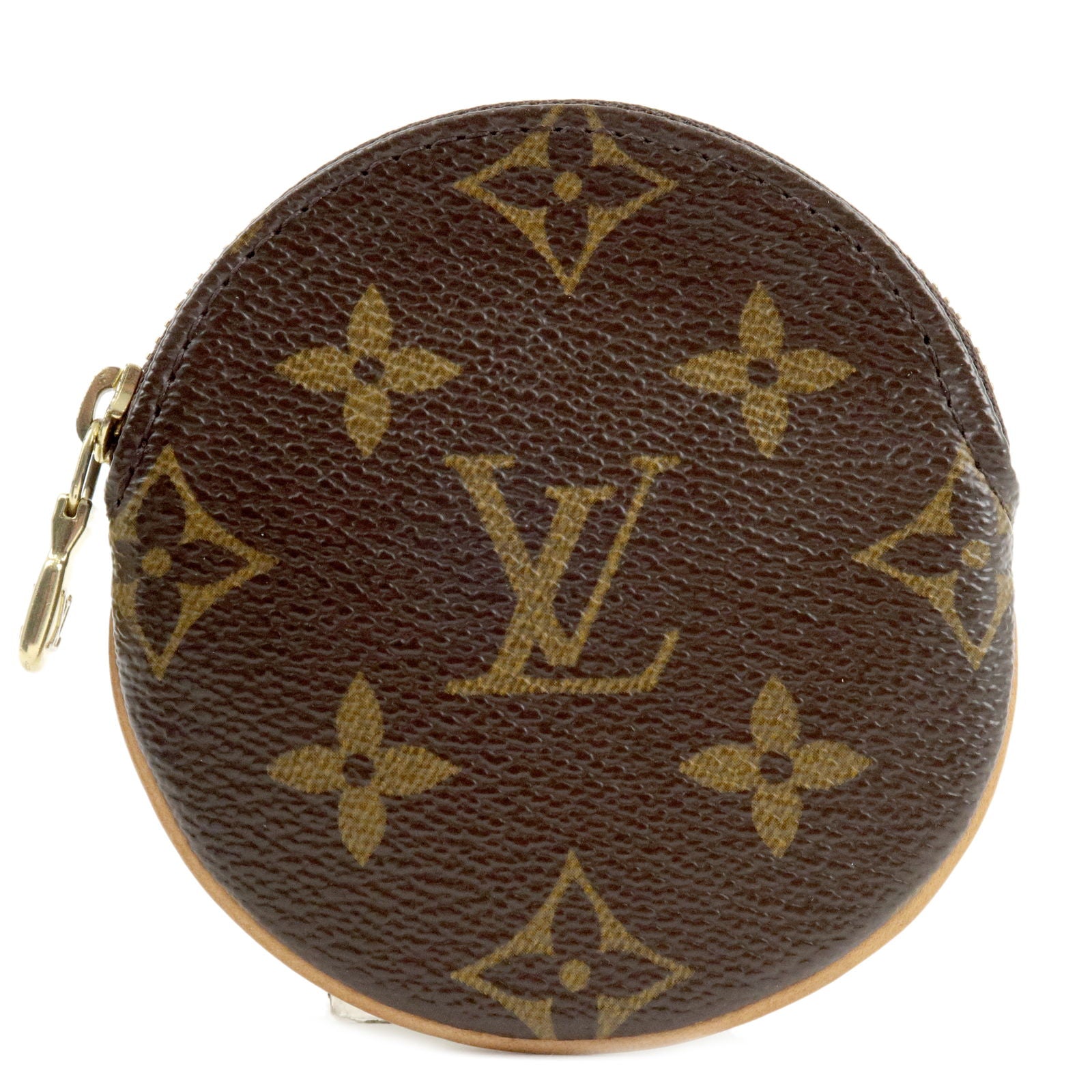 Louis Vuitton M61926 Monogram Porte Monnaie Rond Coin Purse Round Coin Case  Used