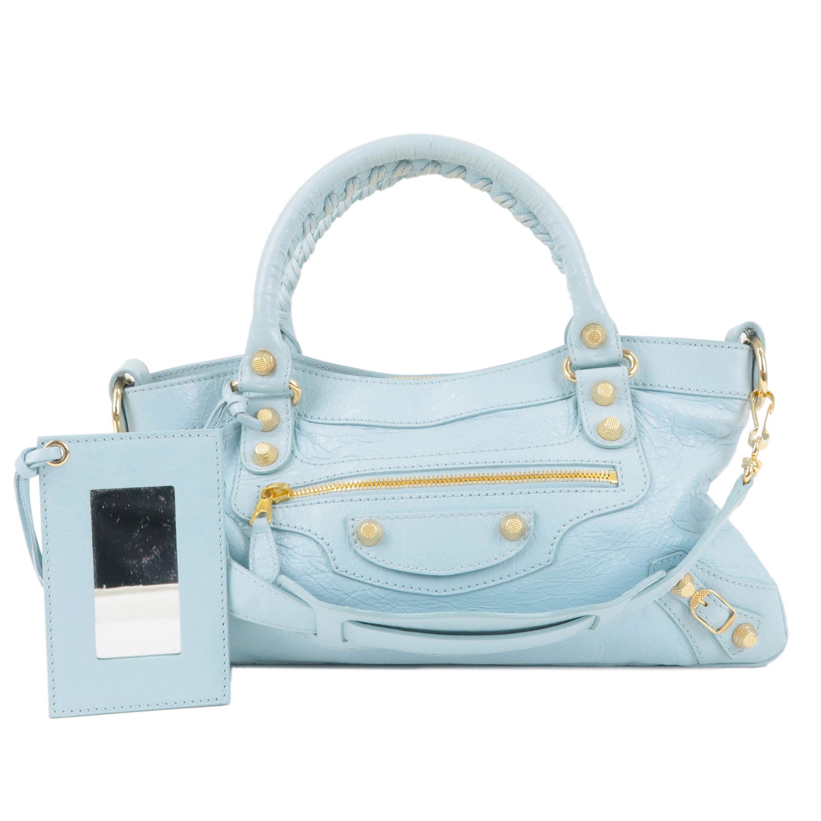 Nybegynder cafeteria Gå til kredsløbet BALENCIAGA-Giant-First-Leather-2Way-Shoulder-Bag-Light-Blue-285433 –  dct-ep_vintage luxury Store