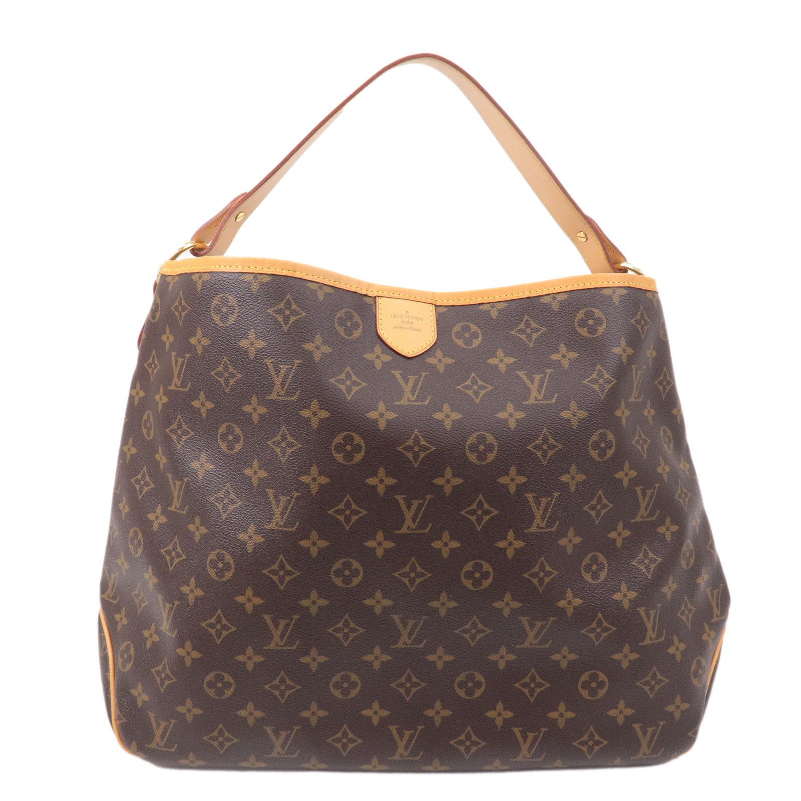 Louis Vuitton Delightful MM Tote Monogram Canvas Shoulder Bag added insert