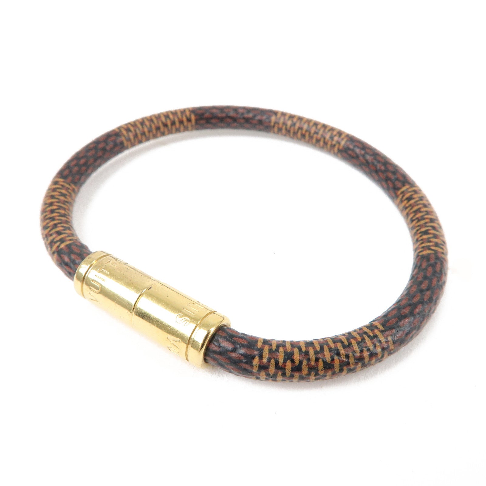 Louis-Vuitton-Damier-Bracelet-Keep-It-Bangle-Brown-M6139F – dct