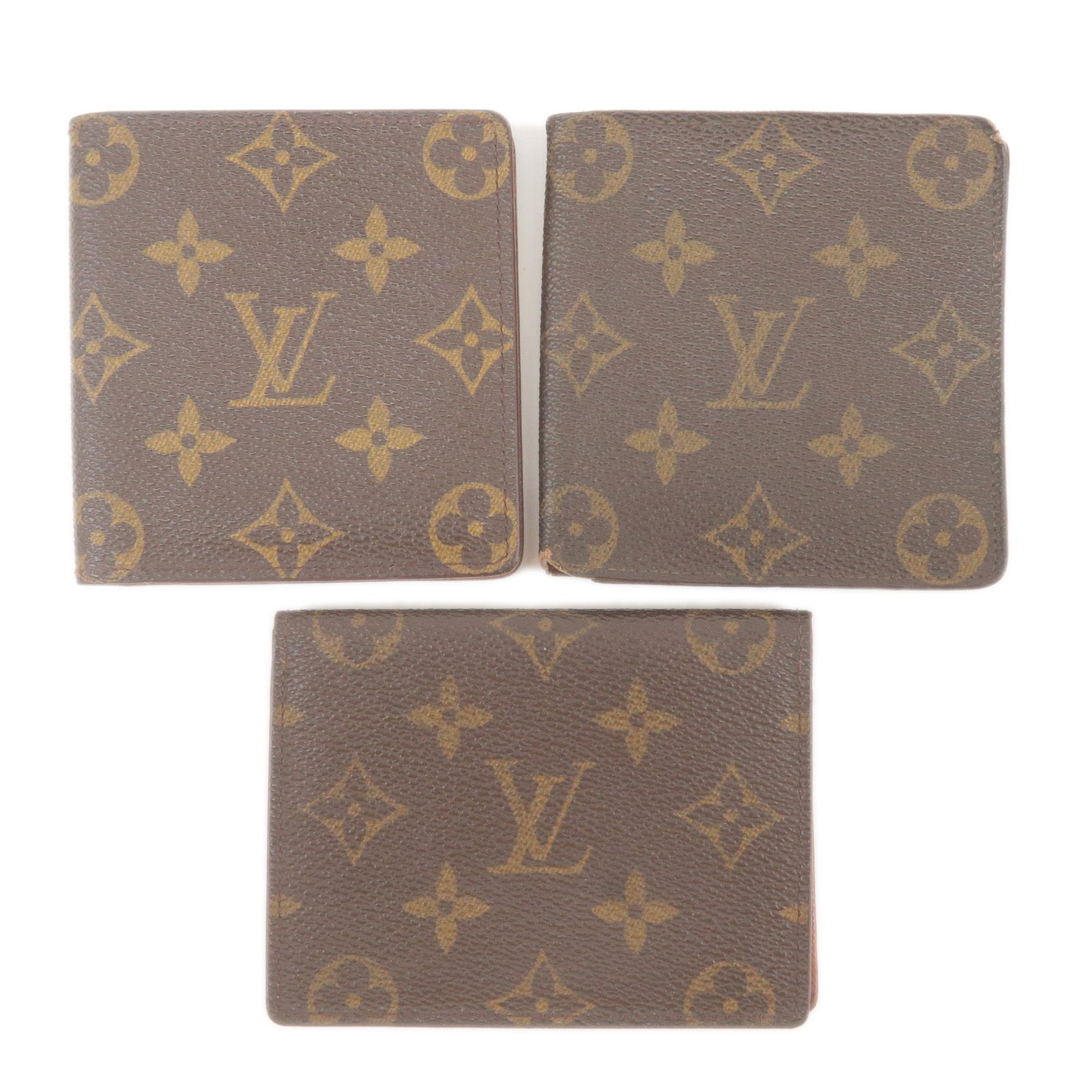 lv wallet case brown leather