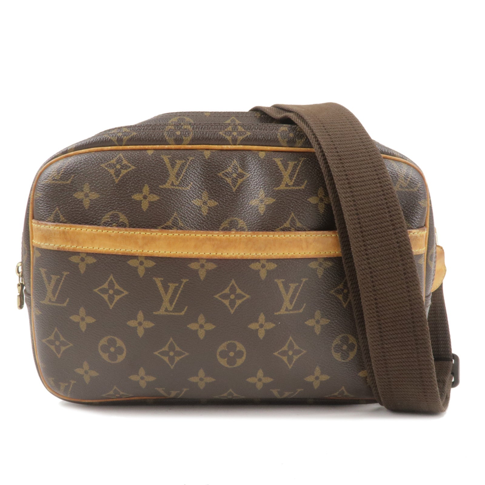 Louis-Vuitton Monogram Reporter PM Shoulder Bag