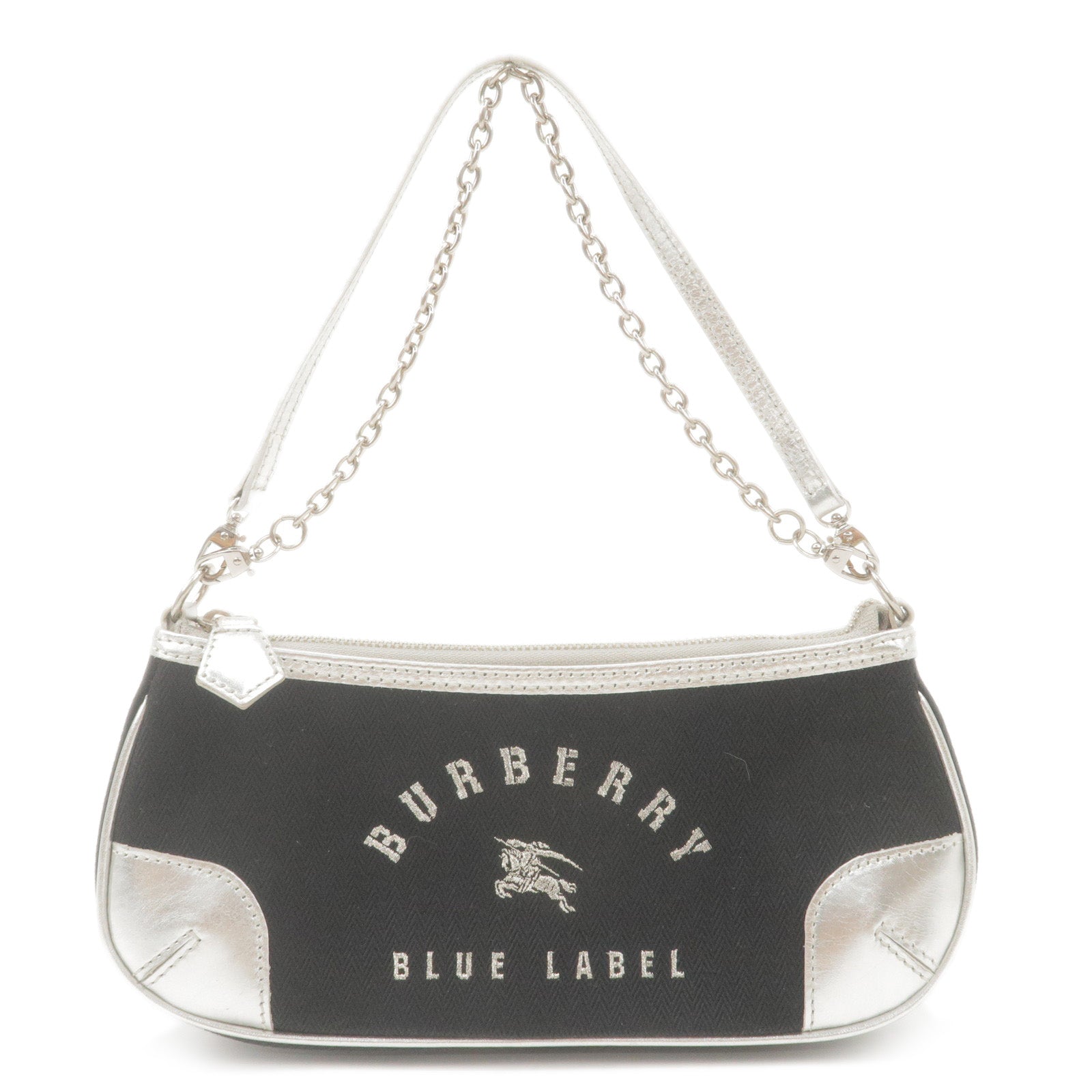 BURBERRY Blue Label Canvas Leather Shoulder Bag
