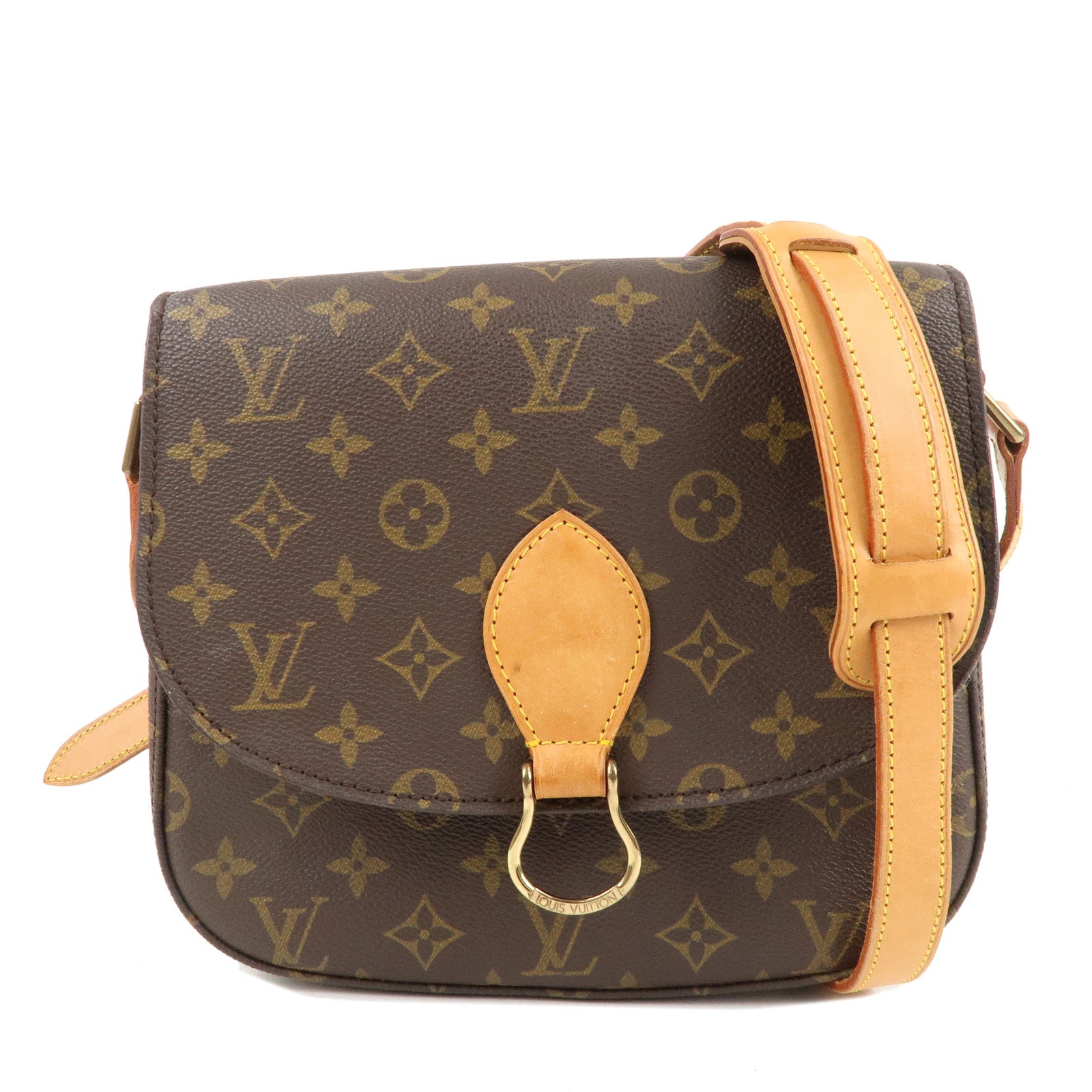 Brown Louis Vuitton Monogram Saint Cloud GM Crossbody Bag