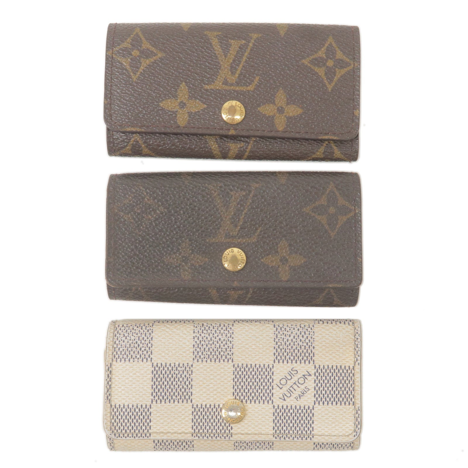 Louis-Vuitton-Set-of-3-Monogram-Damier-Azur-Multicles-4-Key-Case –  dct-ep_vintage luxury Store