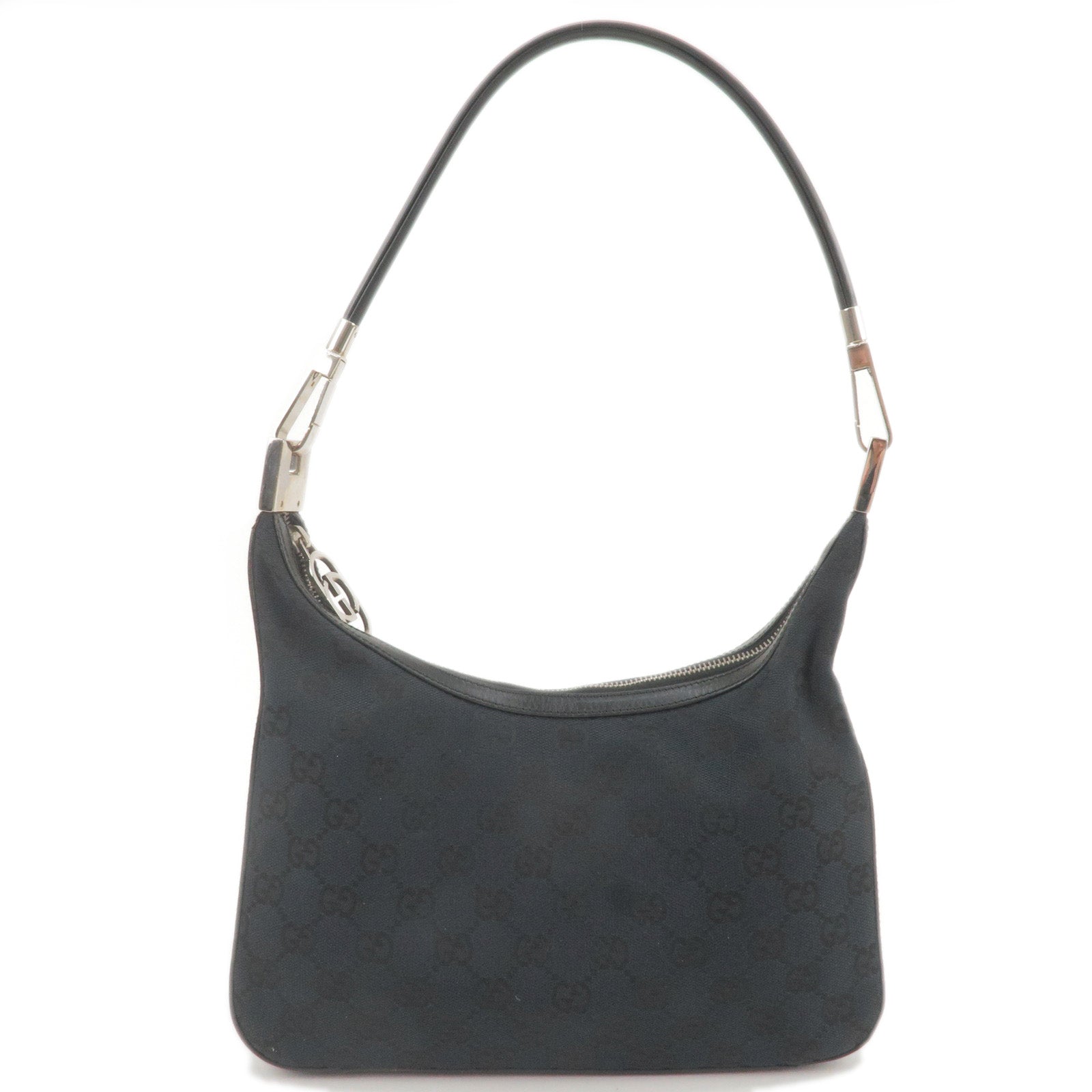 Lot - Gucci Abbey Shopper Shoulder Bag, having a black canvas case