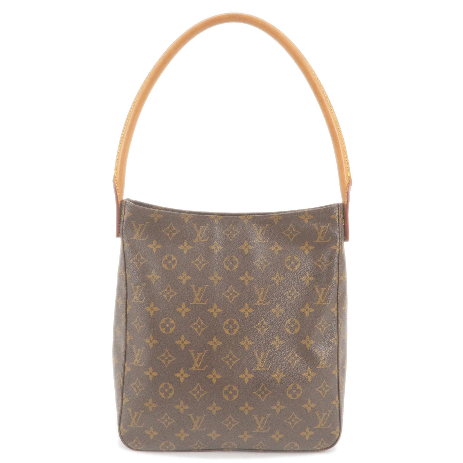LOUIS VUITTON Authentic Monogram Looping MM Shoulder Bag Used from Japan