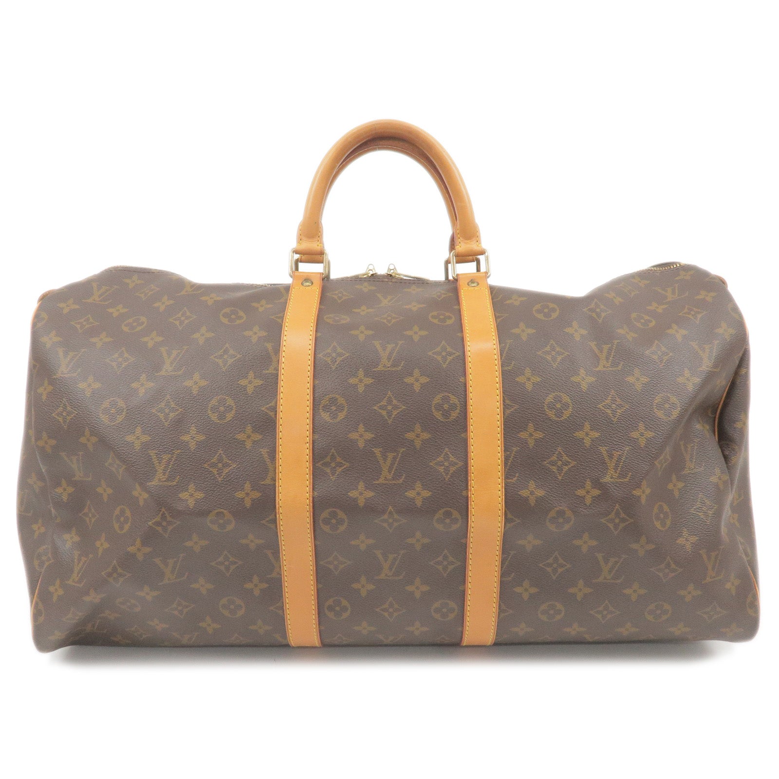 Louis-Vuitton Monogram Keep-All-55-Boston Bag