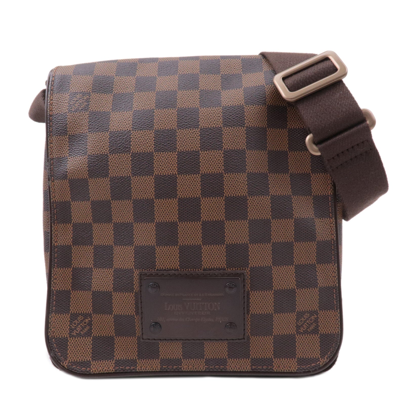 Louis-Vuitton Damier Ebene Brooklyn PM Shoulder Bag