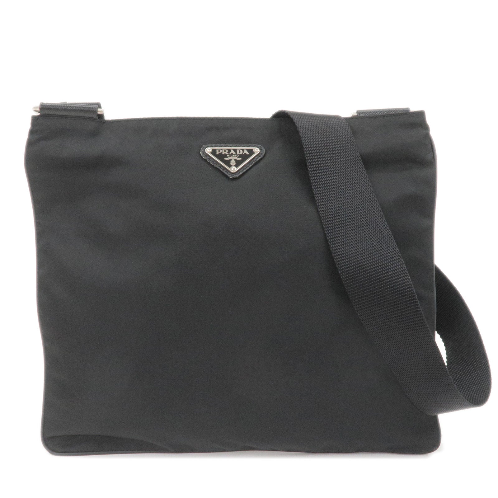Bag - Cross - PRADA - Logo - ep_vintage luxury Store - Leather
