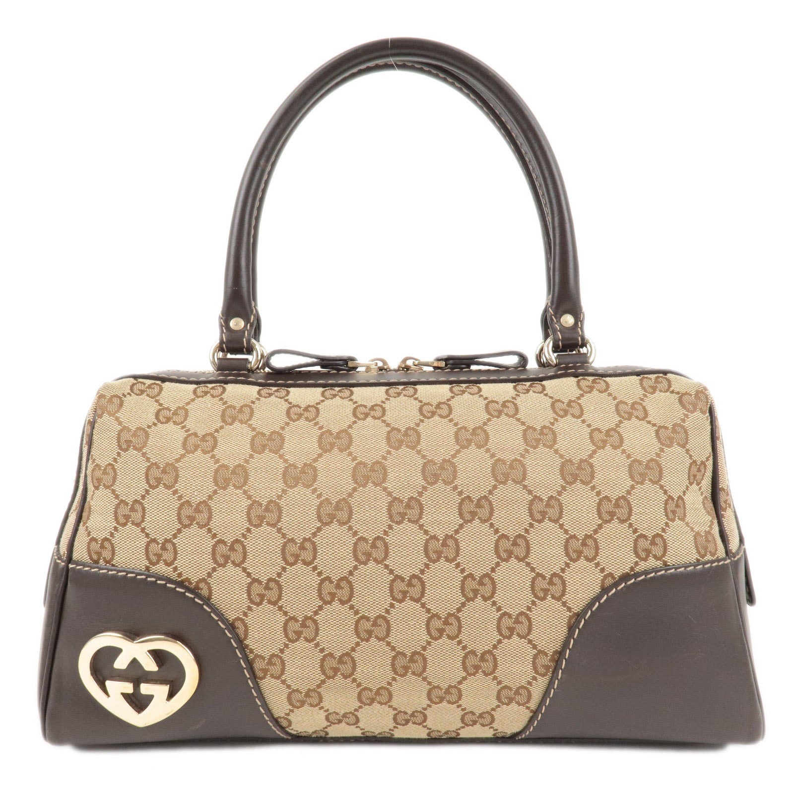 Gucci leather boston bag on sale