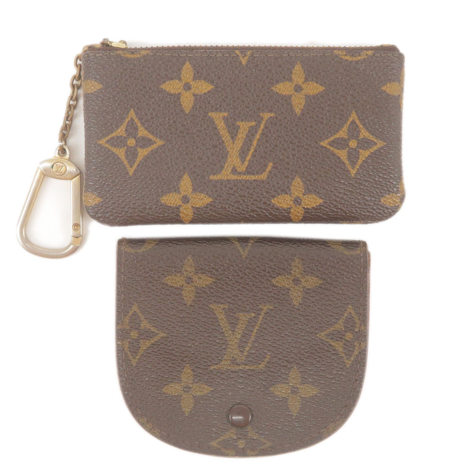 Louis-Vuitton Monogram Taiga Set-of-2-Coin-Case