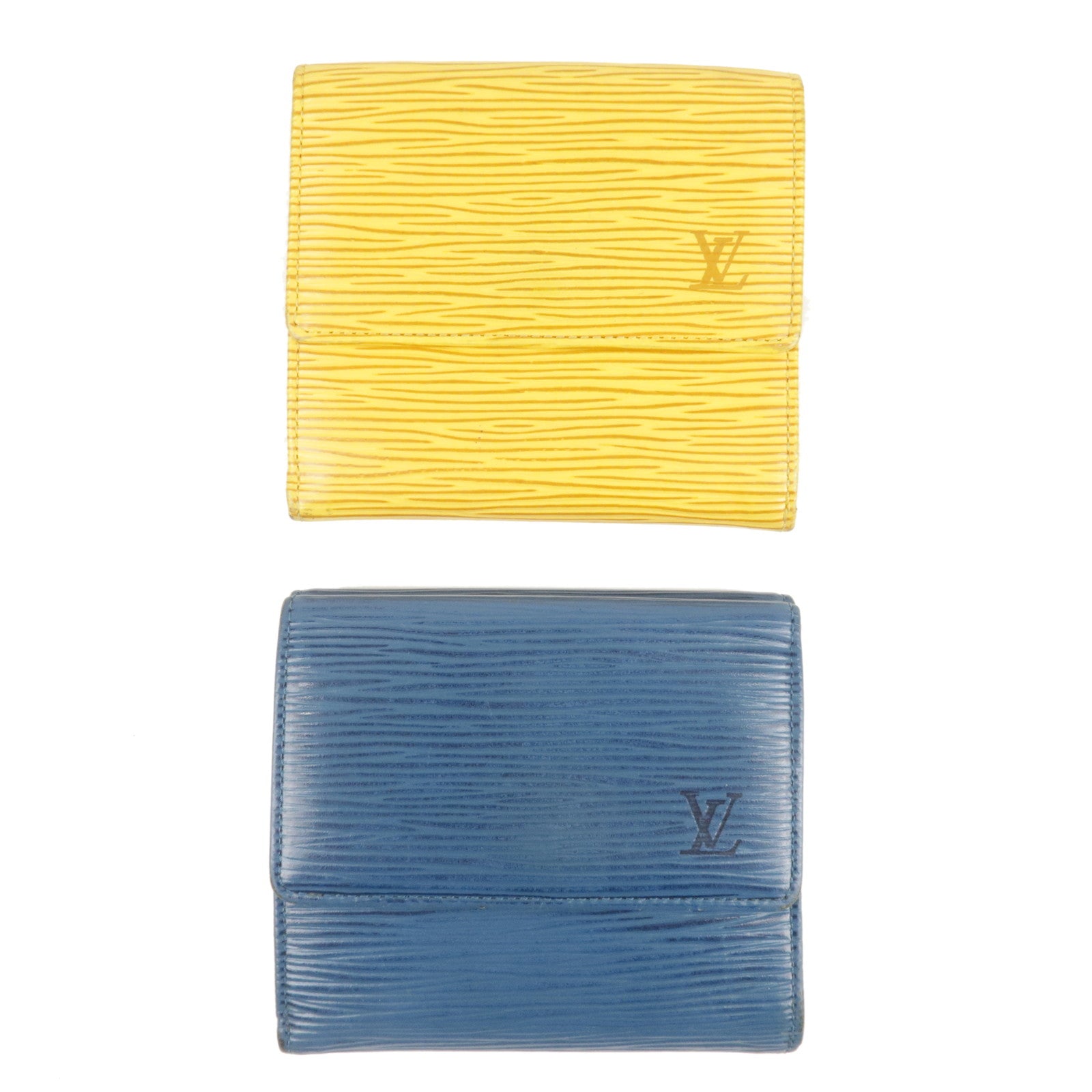 Louis-Vuitton-Epi-Set-of-2-Porte-Monnaie-Wallet-M61652-M63485