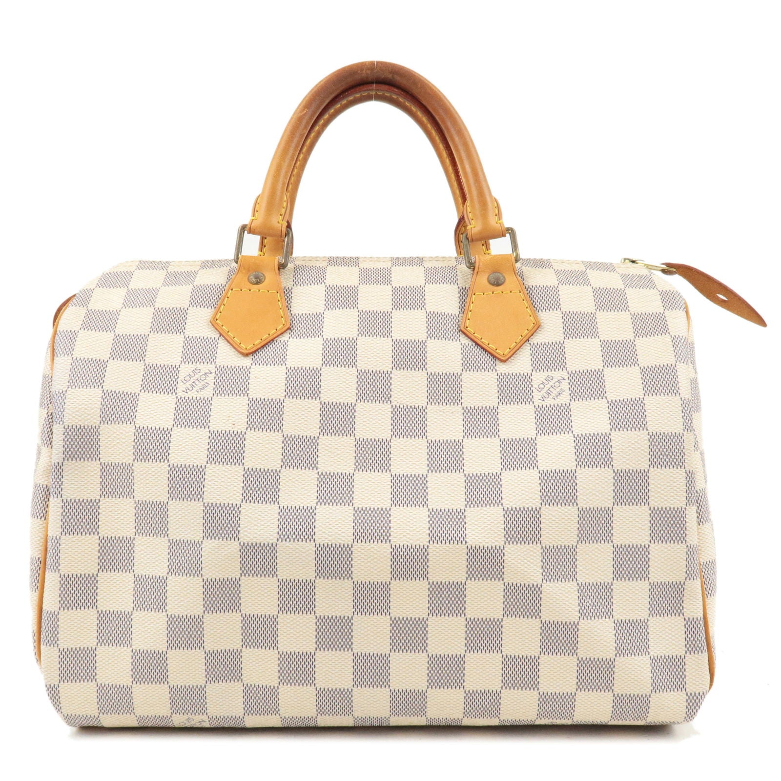 Louis Vuitton White Damier Azur Canvas Speedy 25 Shoulder Bag