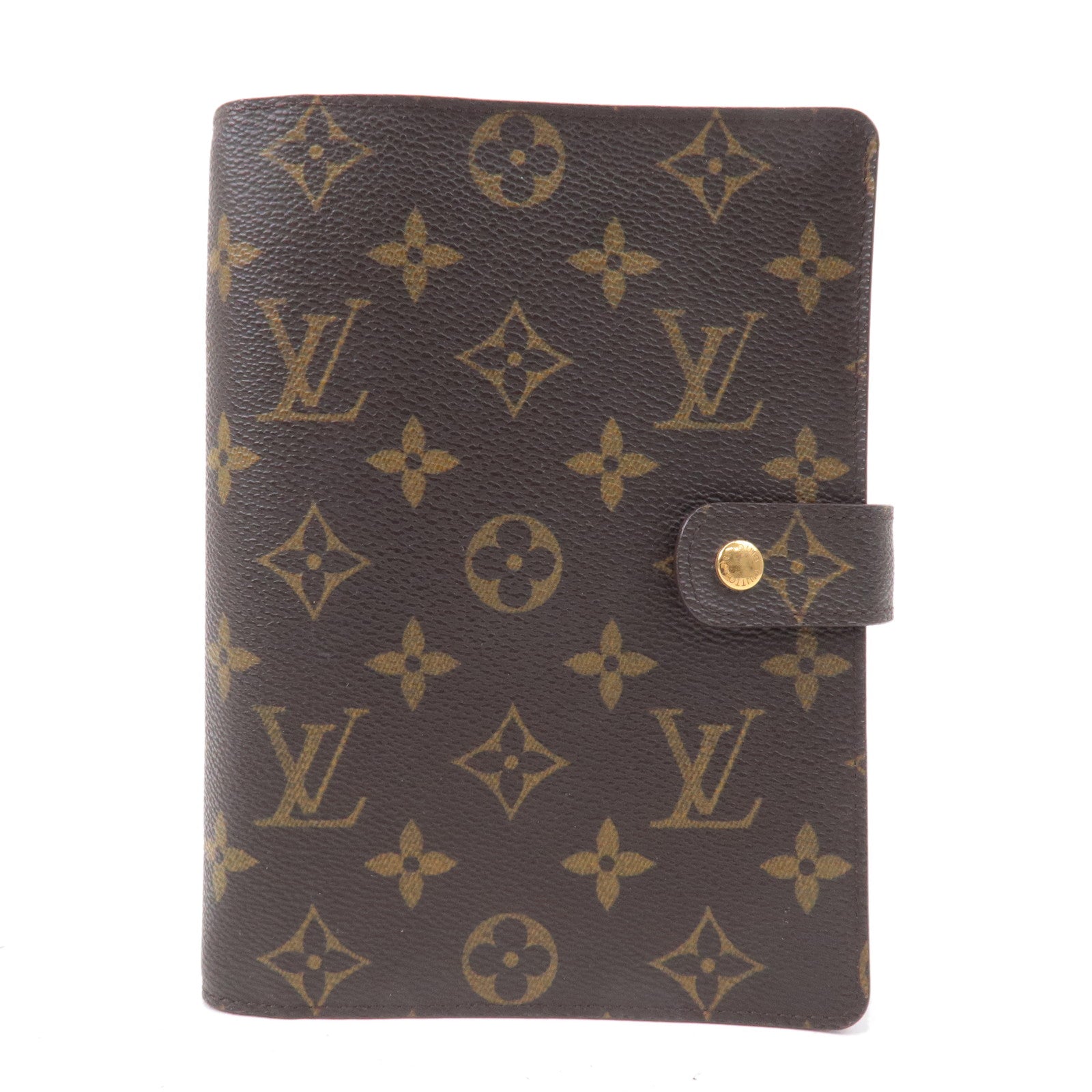 Louis-Vuitton-Monogram-Agenda-MM-Planner-Cover-Brown-R20105 – dct