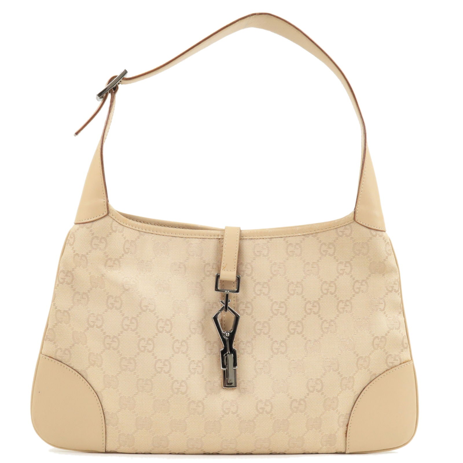 GUCCI-Jackie-GG-Canvas-Leather-Shoulder-Bag-Hobo-Bag-Beige-28628 –  dct-ep_vintage luxury Store