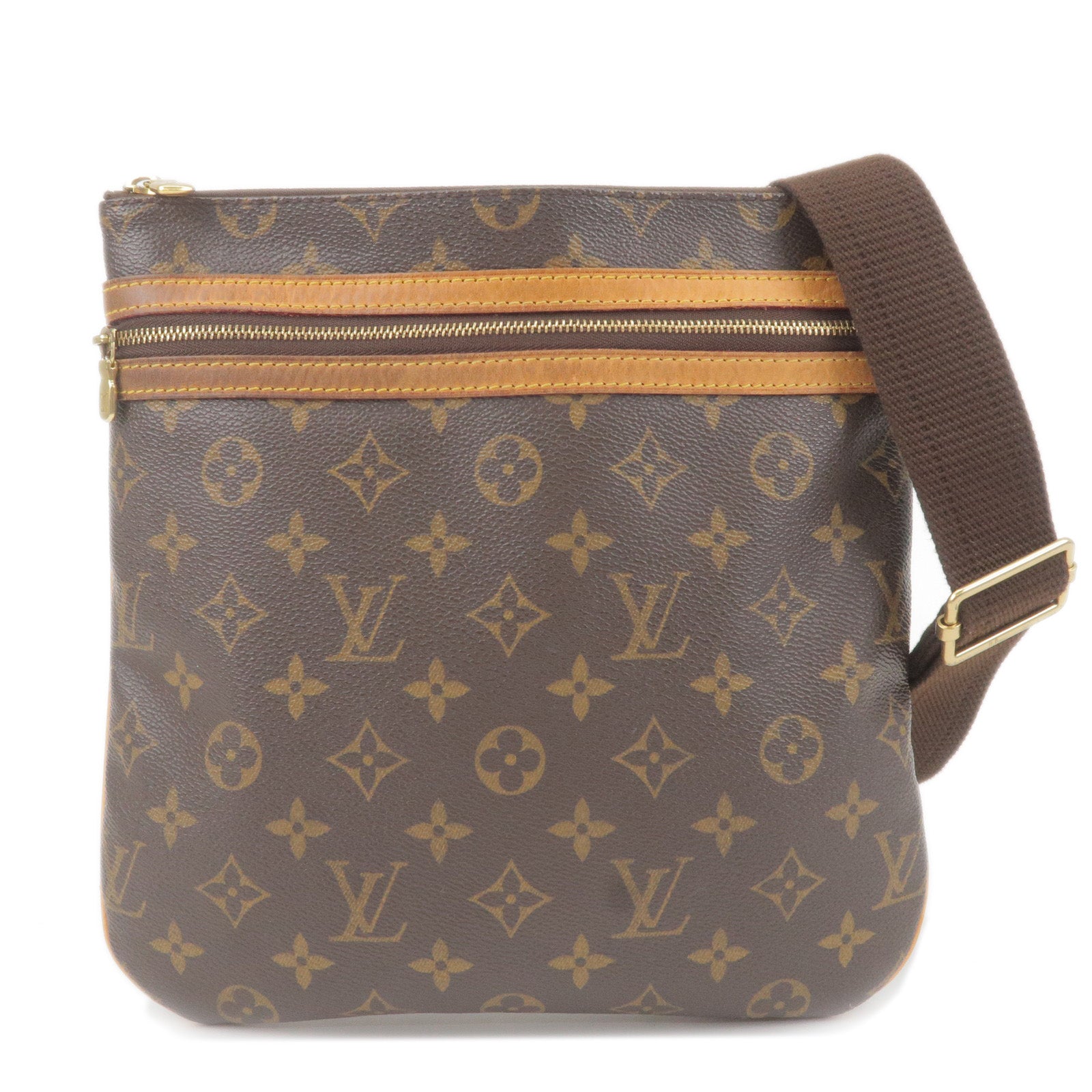 Louis Vuitton Bosphore Crossbody Messenger Shoulder Bag Brown