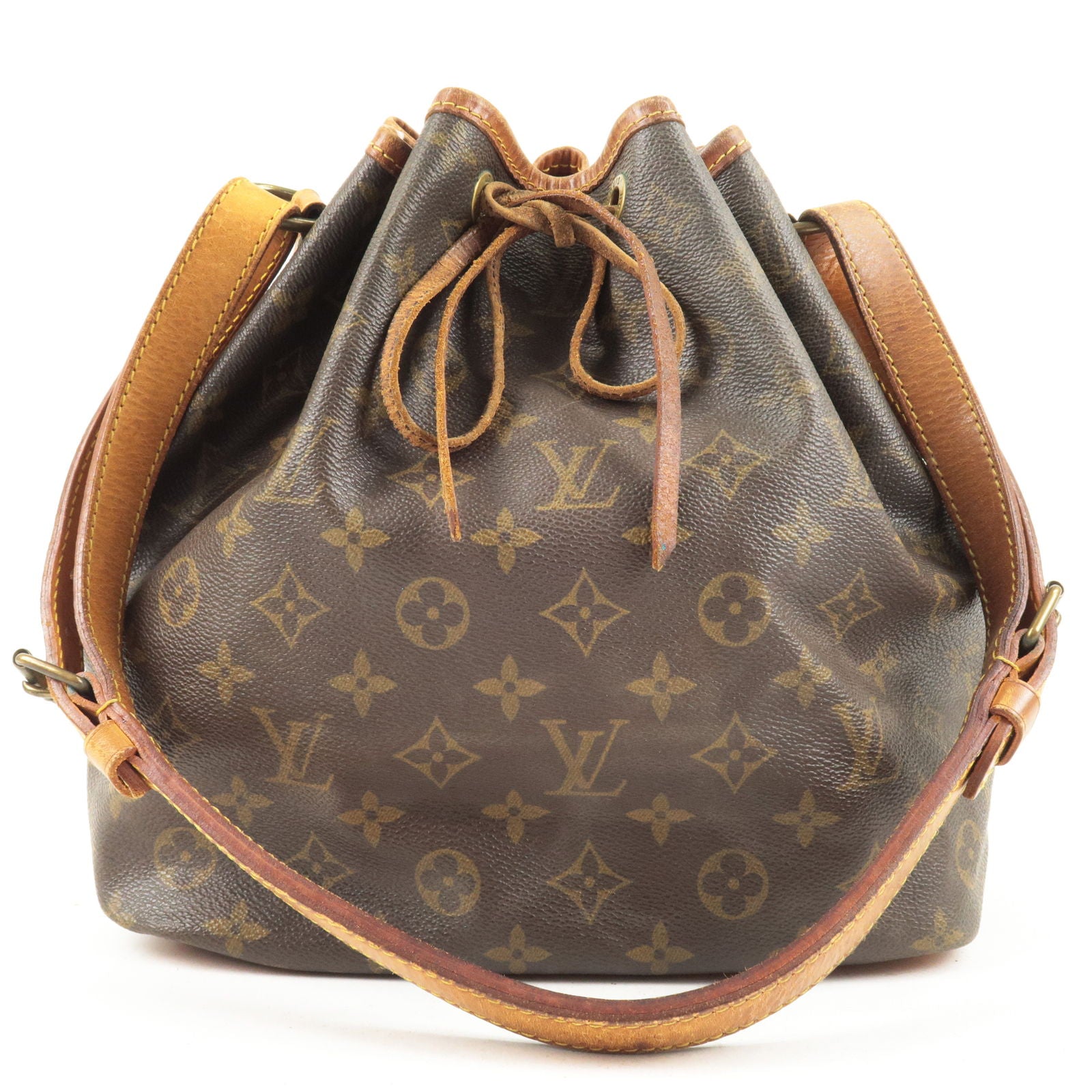 LOUIS VUITTON Monogram Petit Noe Drawstring Shoulder Bag