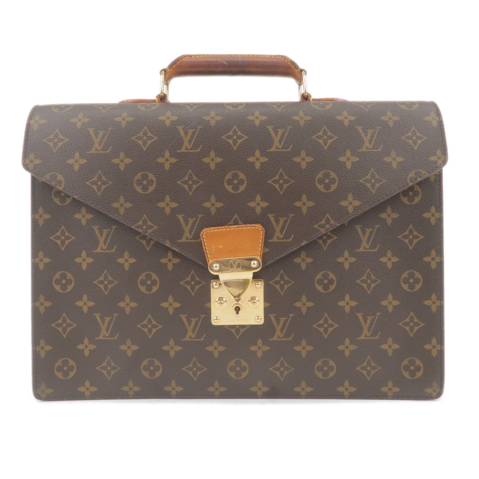 Louis Vuitton Monogram Conseiller Briefcase With Strap Louis 