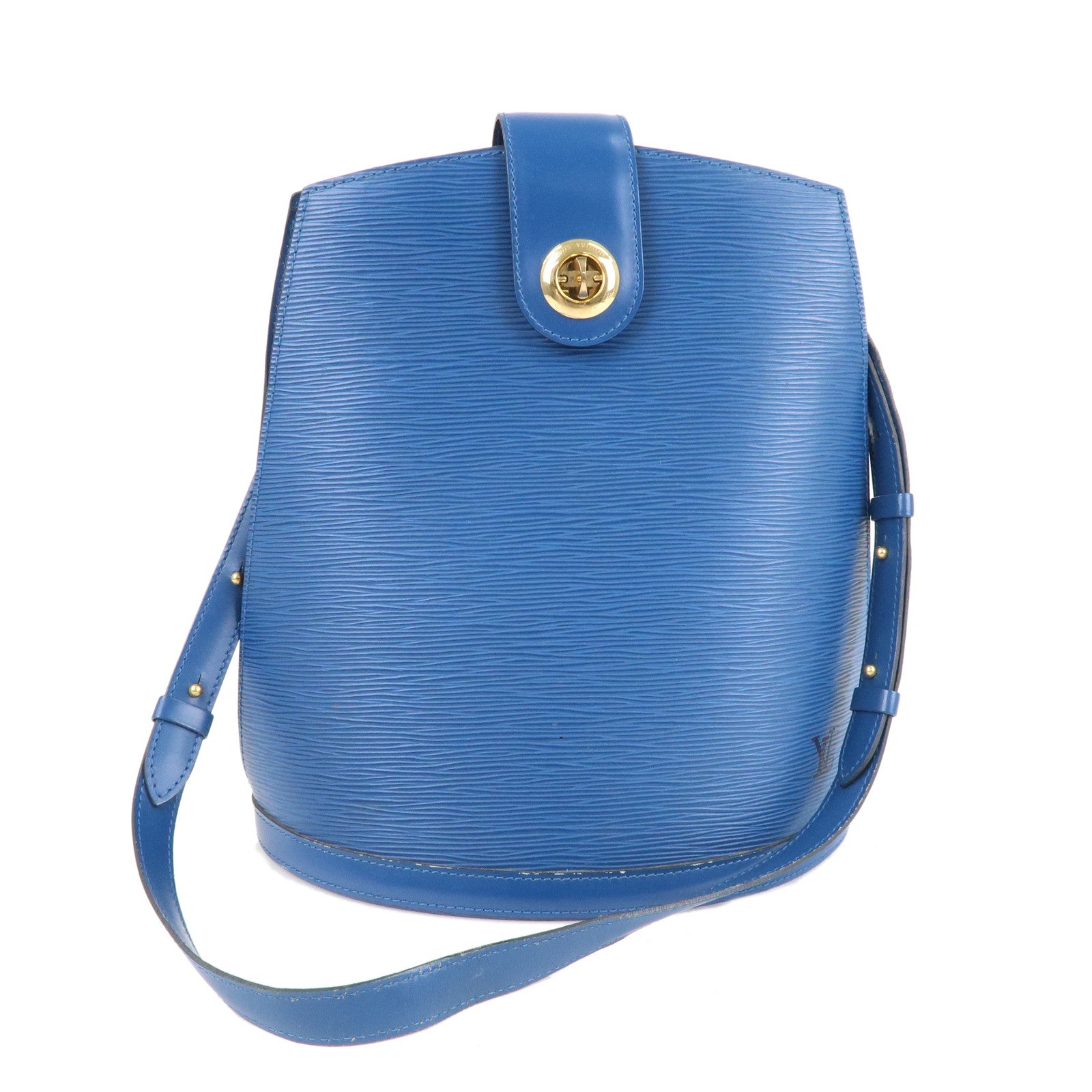 LOUIS VUITTON Cluny Shoulder Bag M52255 Epi leather Blue Used