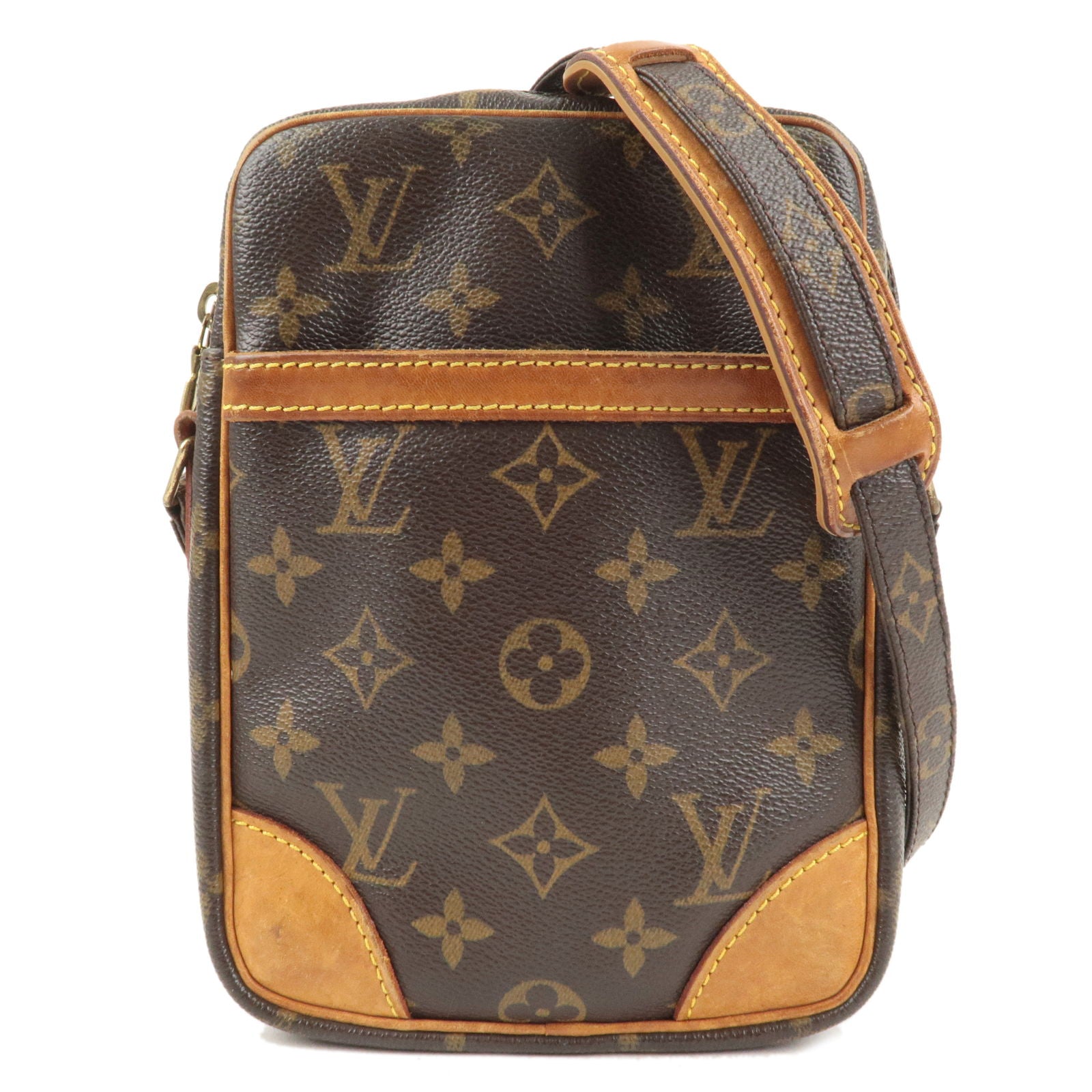 Authentic Louis Vuitton Monogram Danube Shoulder Cross Body Bag Used