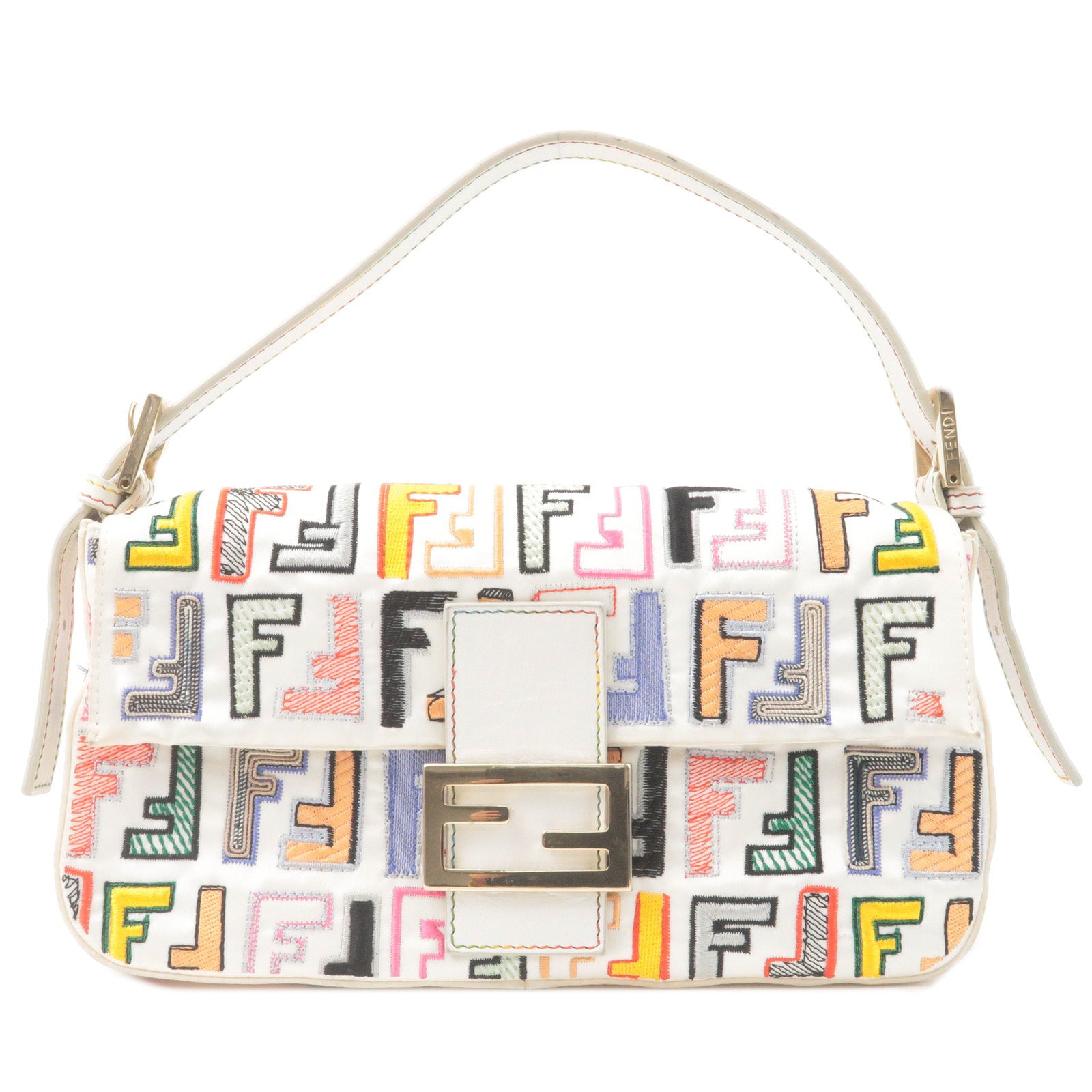 Baguette  Fendi Womens Baguette Embroidered Pink Canvas Bag > All  Philippines