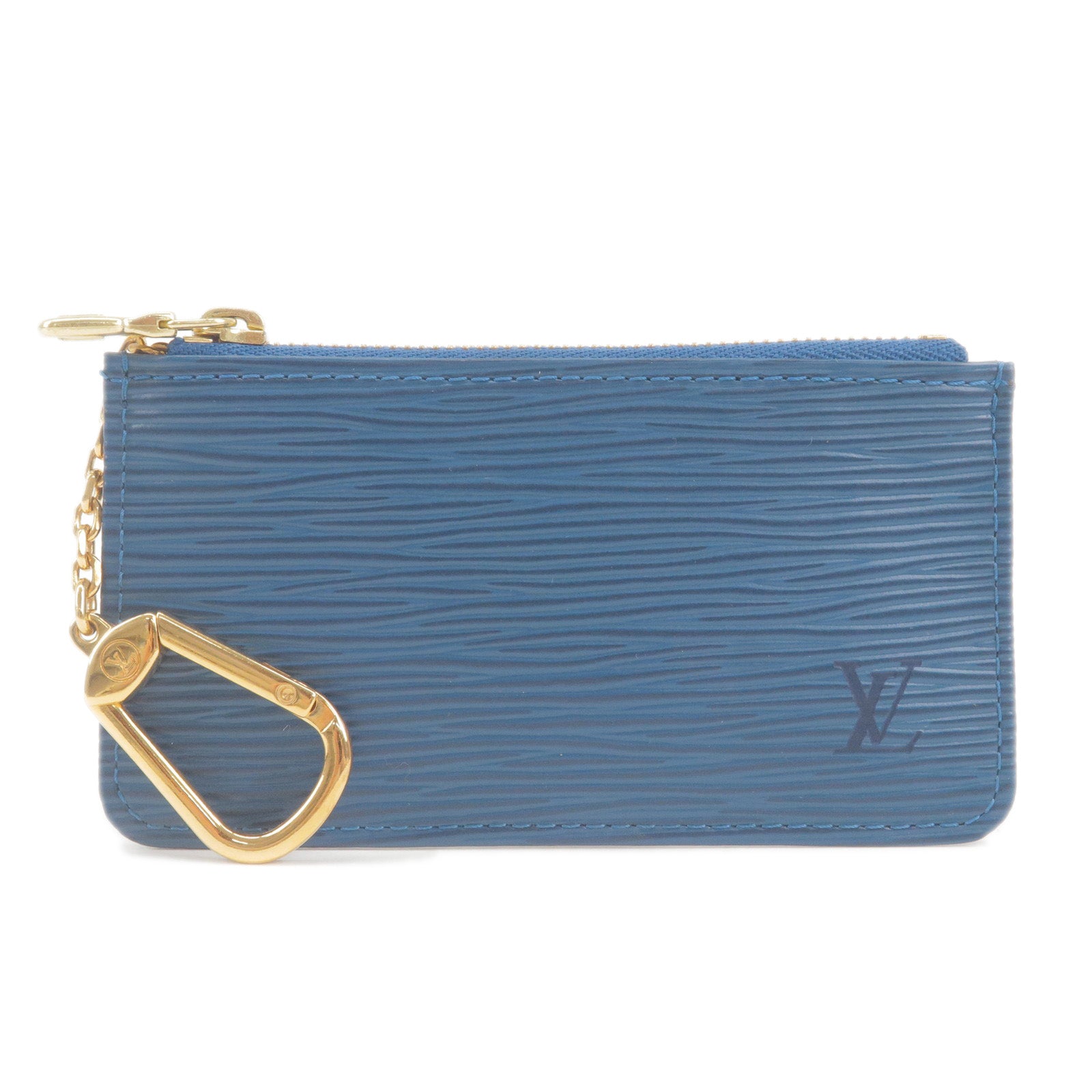 Louis Vuitton Louis Vuitton Blue Epi Leather Pochette Cles Coin