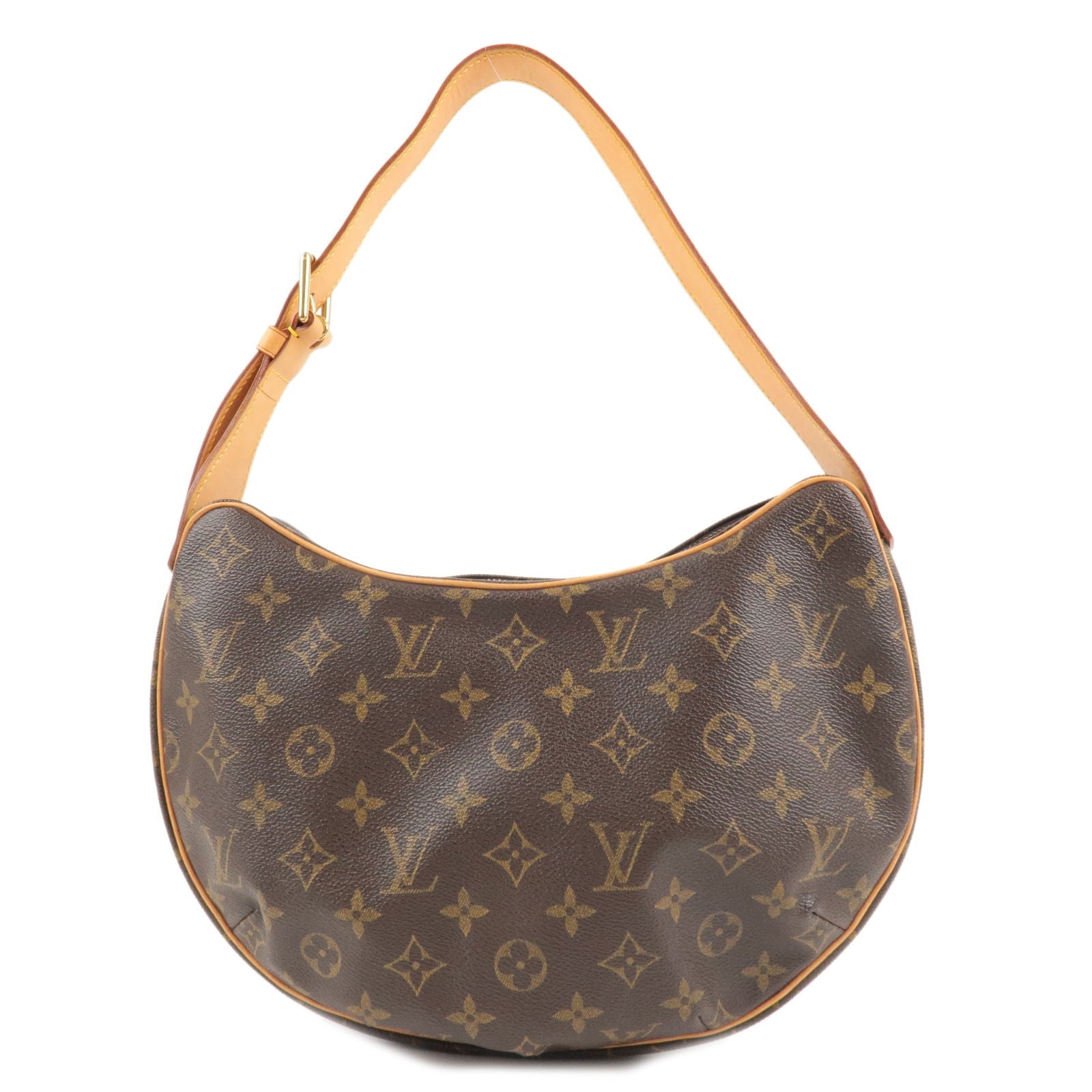 Brown Louis Vuitton Monogram Croissant MM Hobo Bag