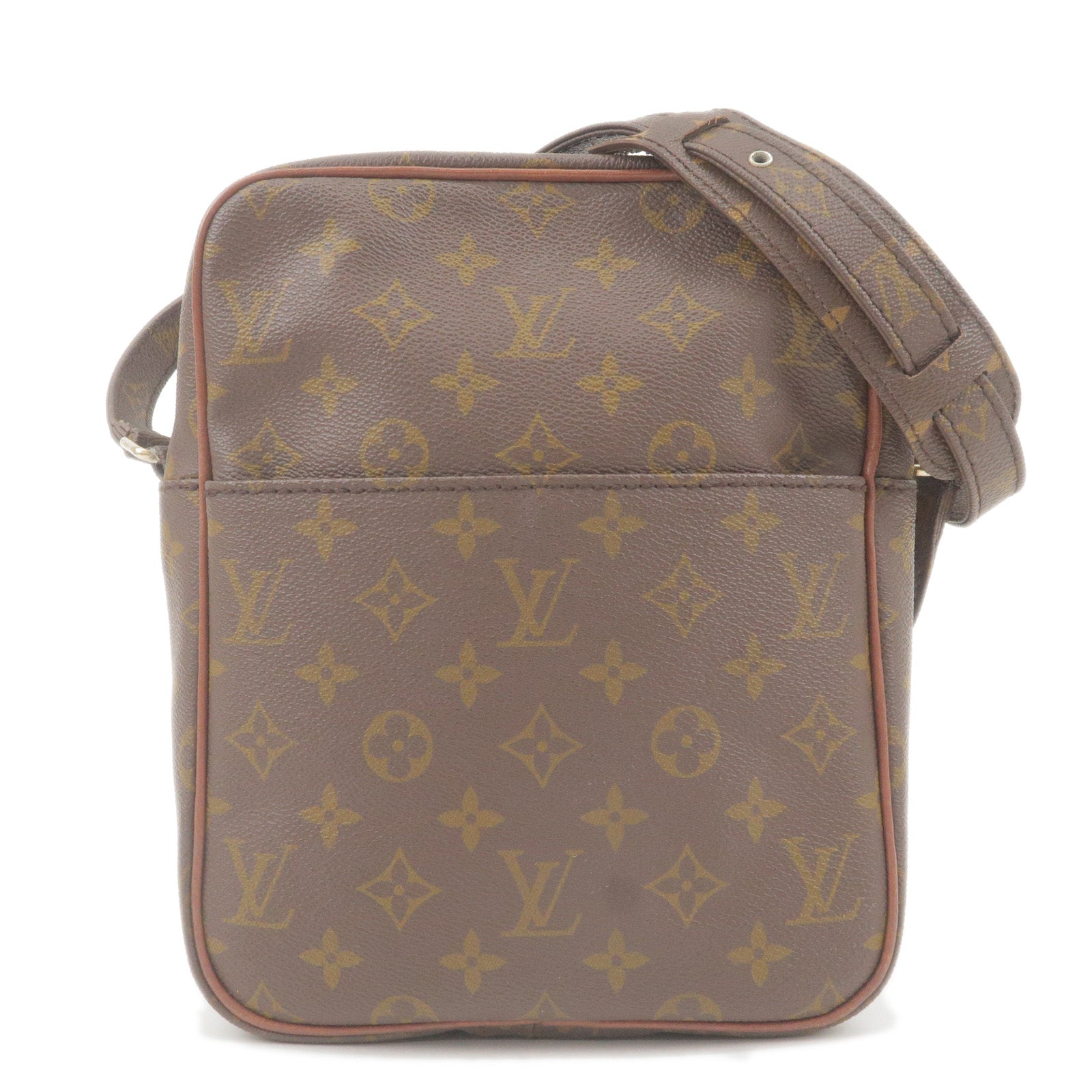 Marceau messenger leather handbag Louis Vuitton Brown in Leather