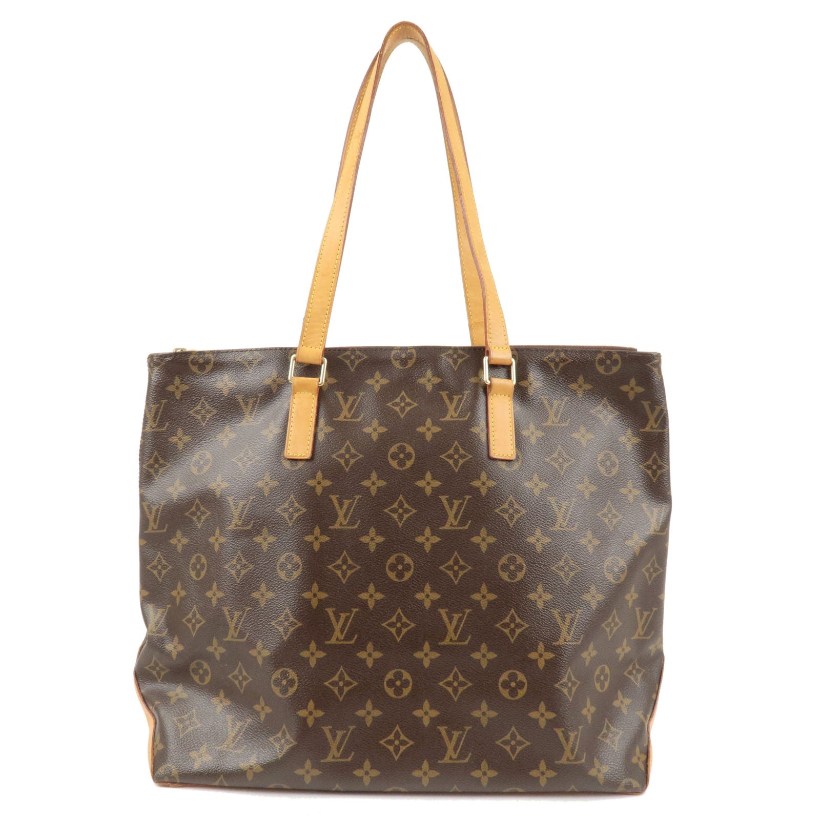 Authentic Louis Vuitton Monogram Cabas Mezzo Tote Bag M51151