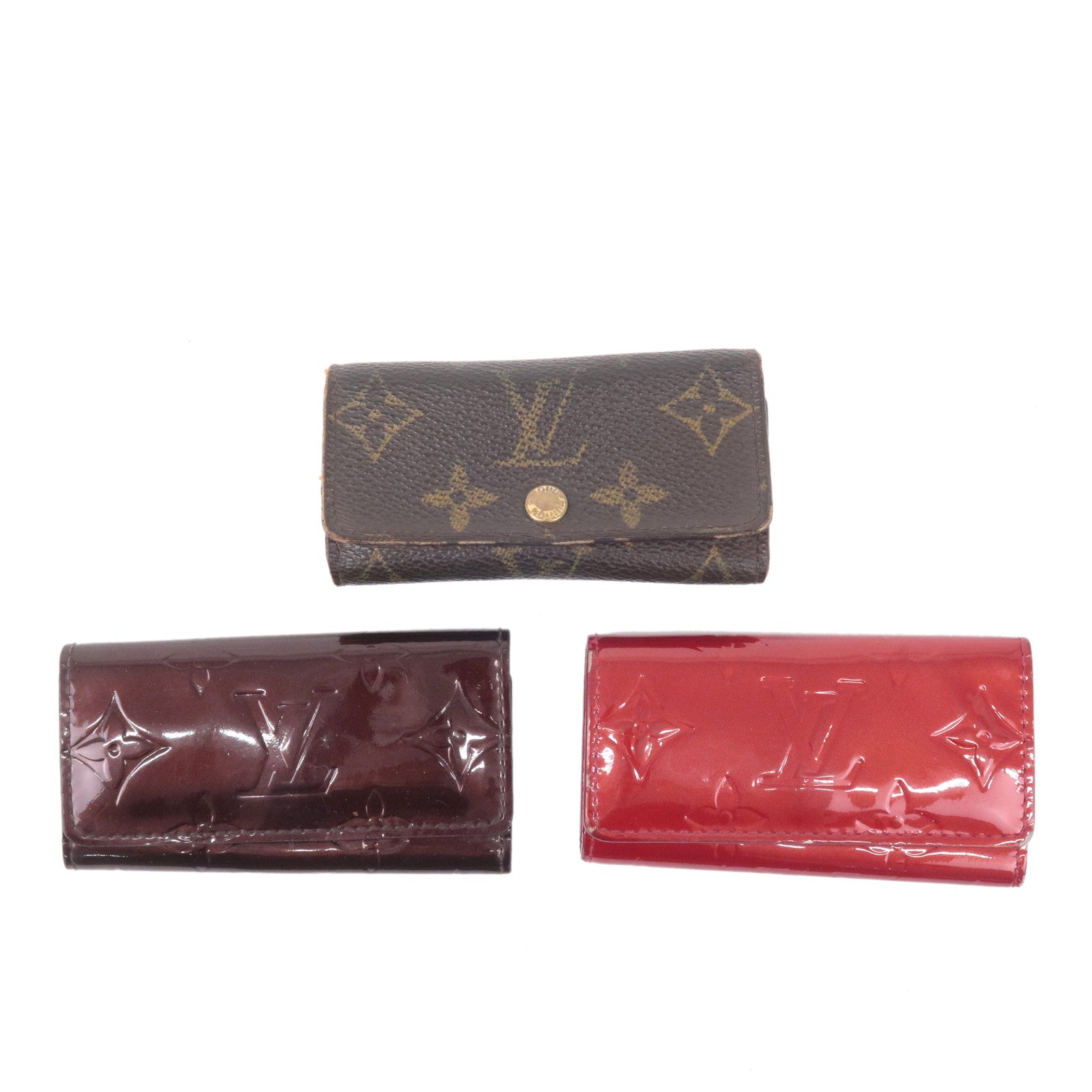 Louis-Vuitton-Monogram-Vernis-Set-of-3-Key-Case-M62631-M93517 –  dct-ep_vintage luxury Store