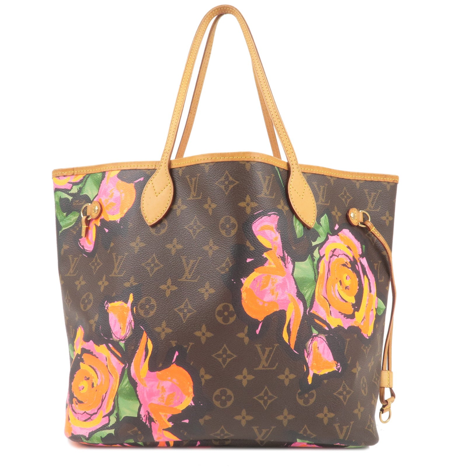 Louis Vuitton Monogram Roses Neverfull MM Bag in