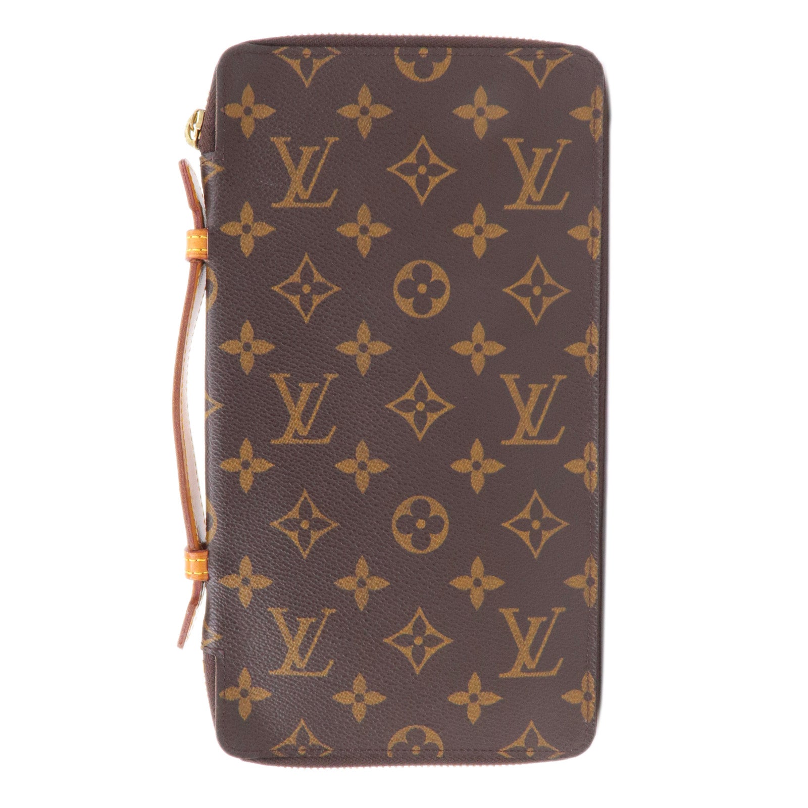 Louis Vuitton, Bags, Louis Vuitton Lv Long Wallet M619 Organizer De Voyage  Brown Monogram