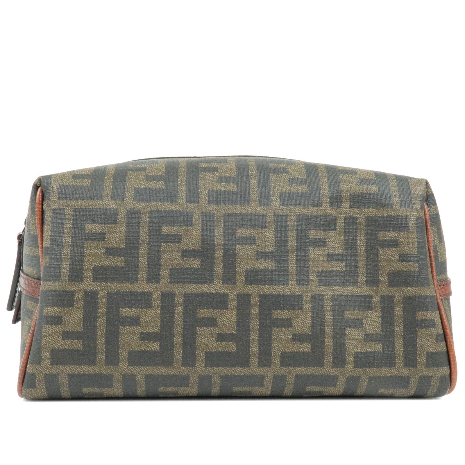 FENDI-Zucca-Print-PVC-Leather-Cosmetic-Pouch-Black-7N0074 – dct-ep_vintage  luxury Store