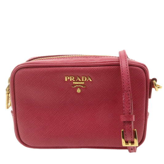 PRADA-Logo-Leather-Crossbody-Shoulder-Bag-Pink-1N1674