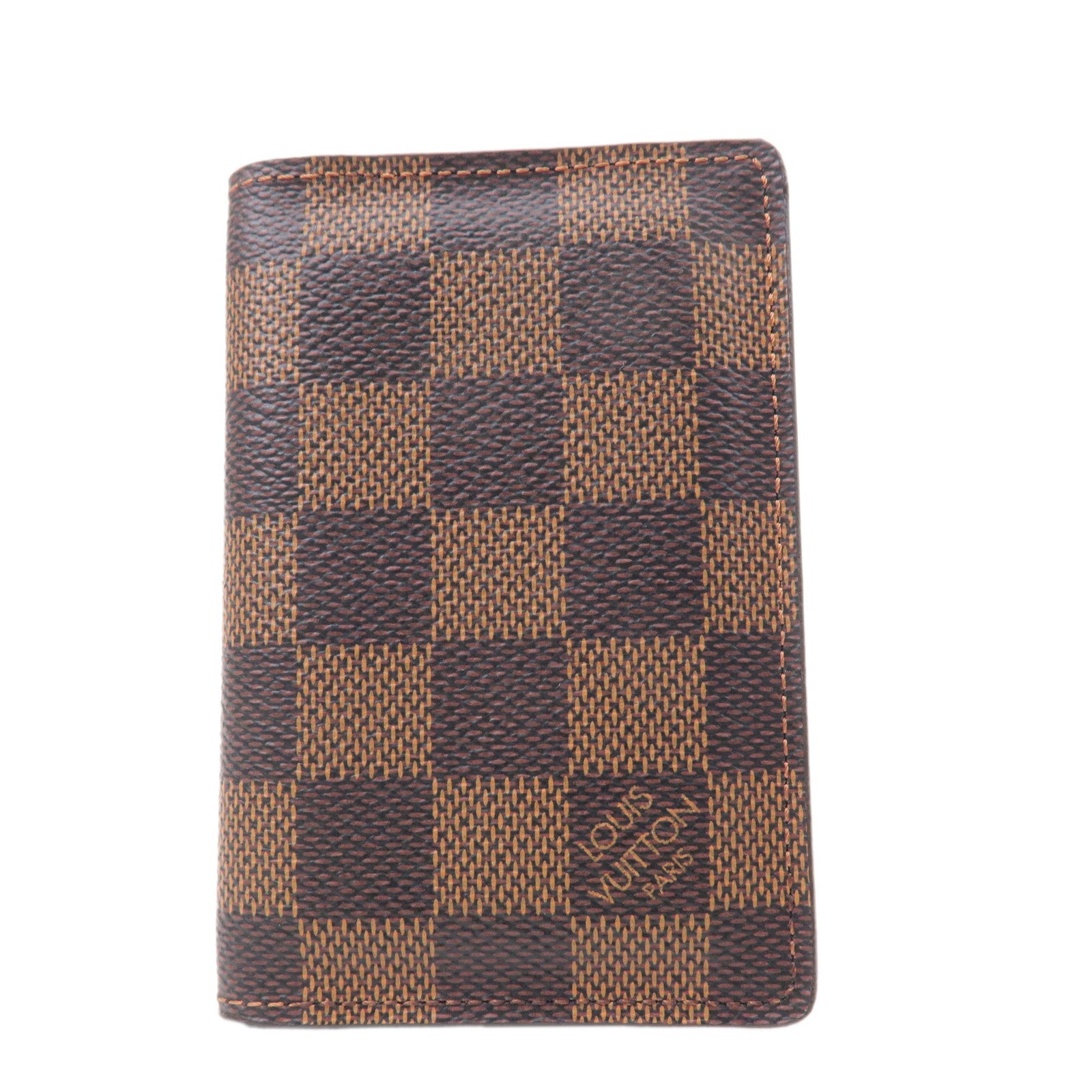 Louis Vuitton Damier Damier Canvas Card Case Ebene N63145