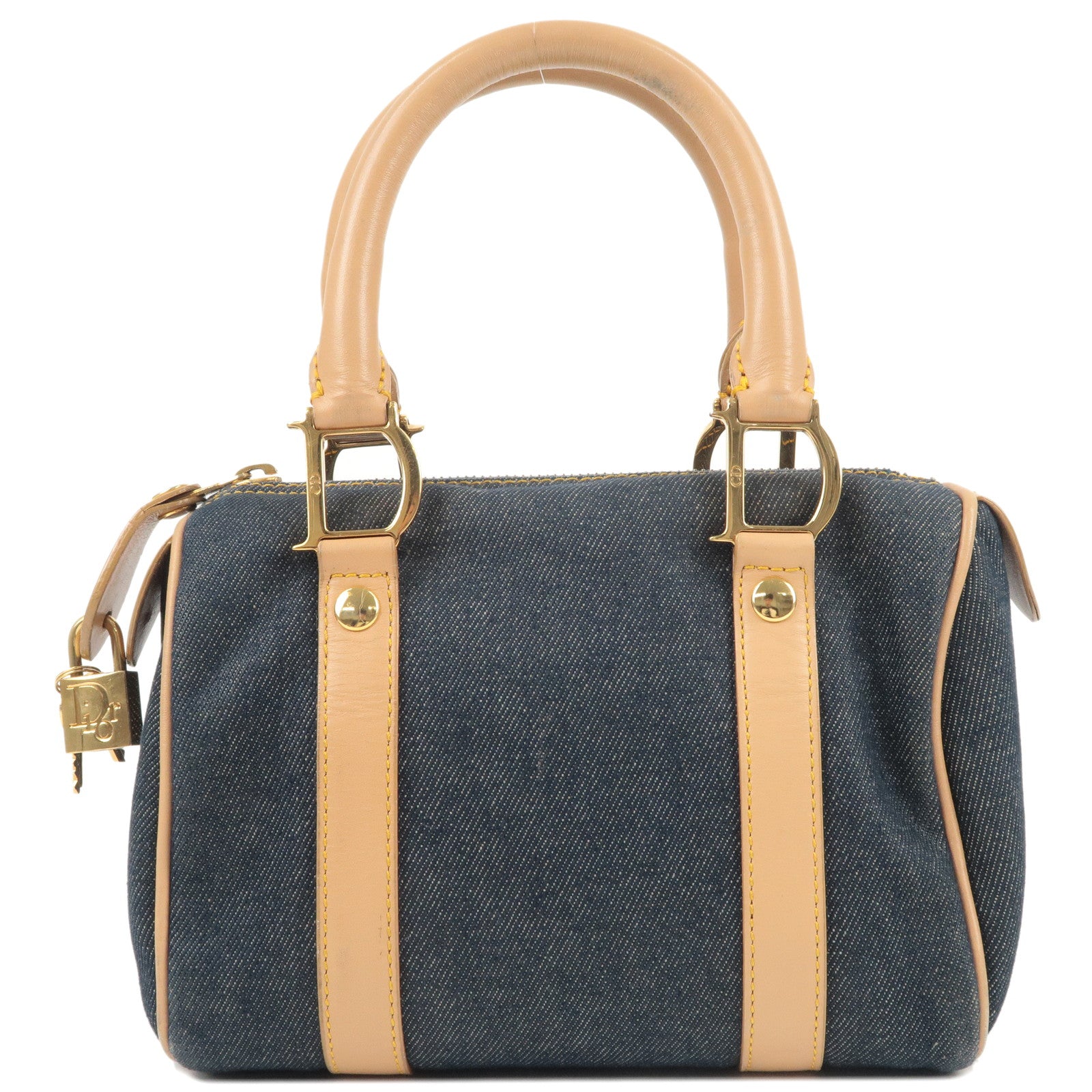 Denim blue Dior Bobby bag Leather ref.270757 - Joli Closet