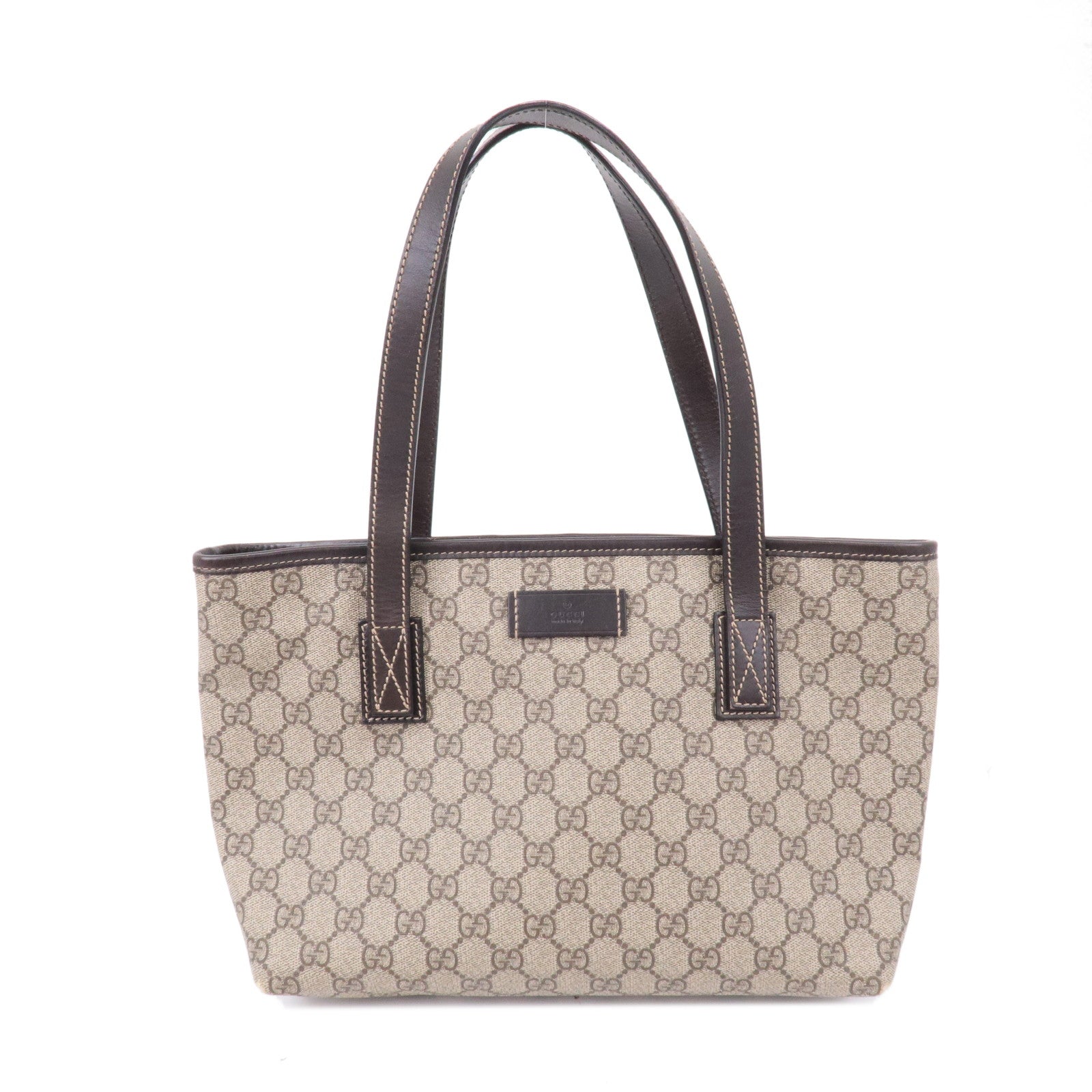 GUCCI-GG-Supreme-Leather-Tote-Bag-Beige-Brown-211138 – dct-ep_vintage luxury  Store